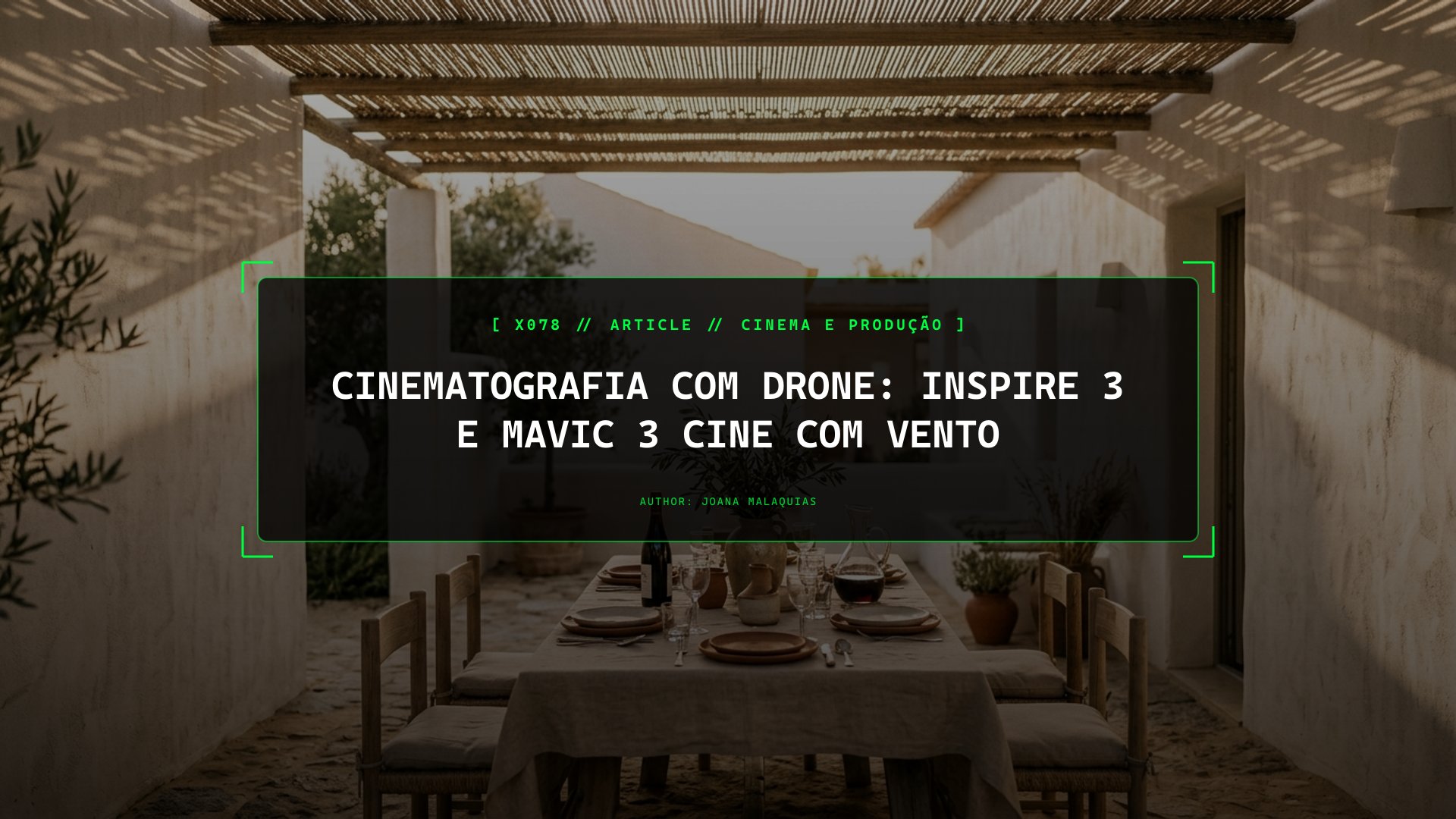 Cinematografia com Drone: Inspire 3 e Mavic 3 Cine com Vento