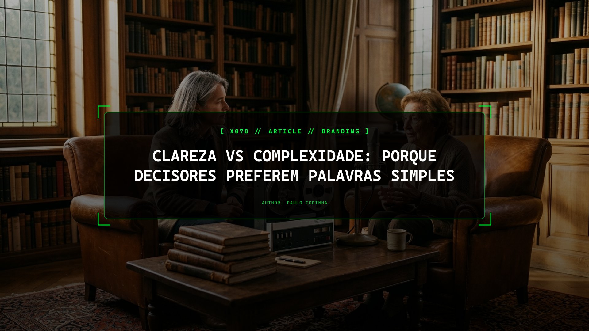 Clareza vs Complexidade na Prática: Porque os Decisores Preferem Palavras Simples