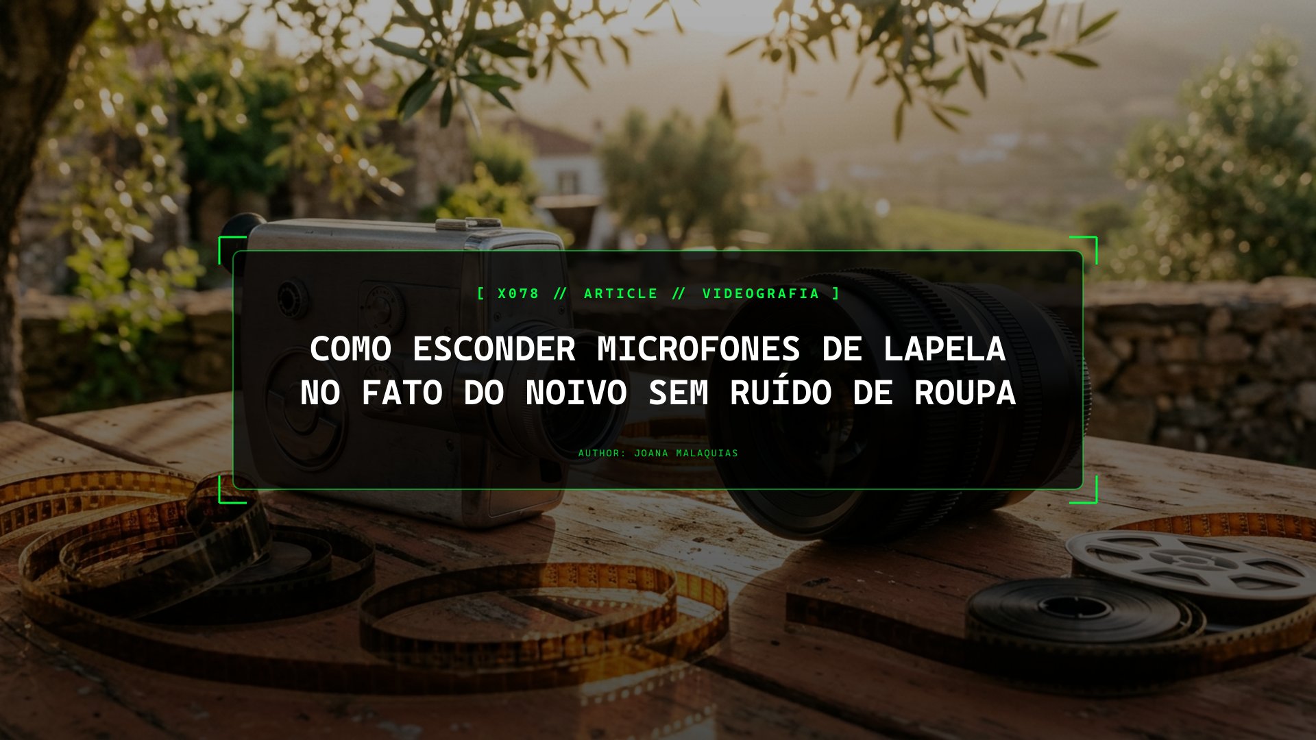 Como Esconder Microfones de Lapela no Fato do Noivo Sem Ruído de Roupa