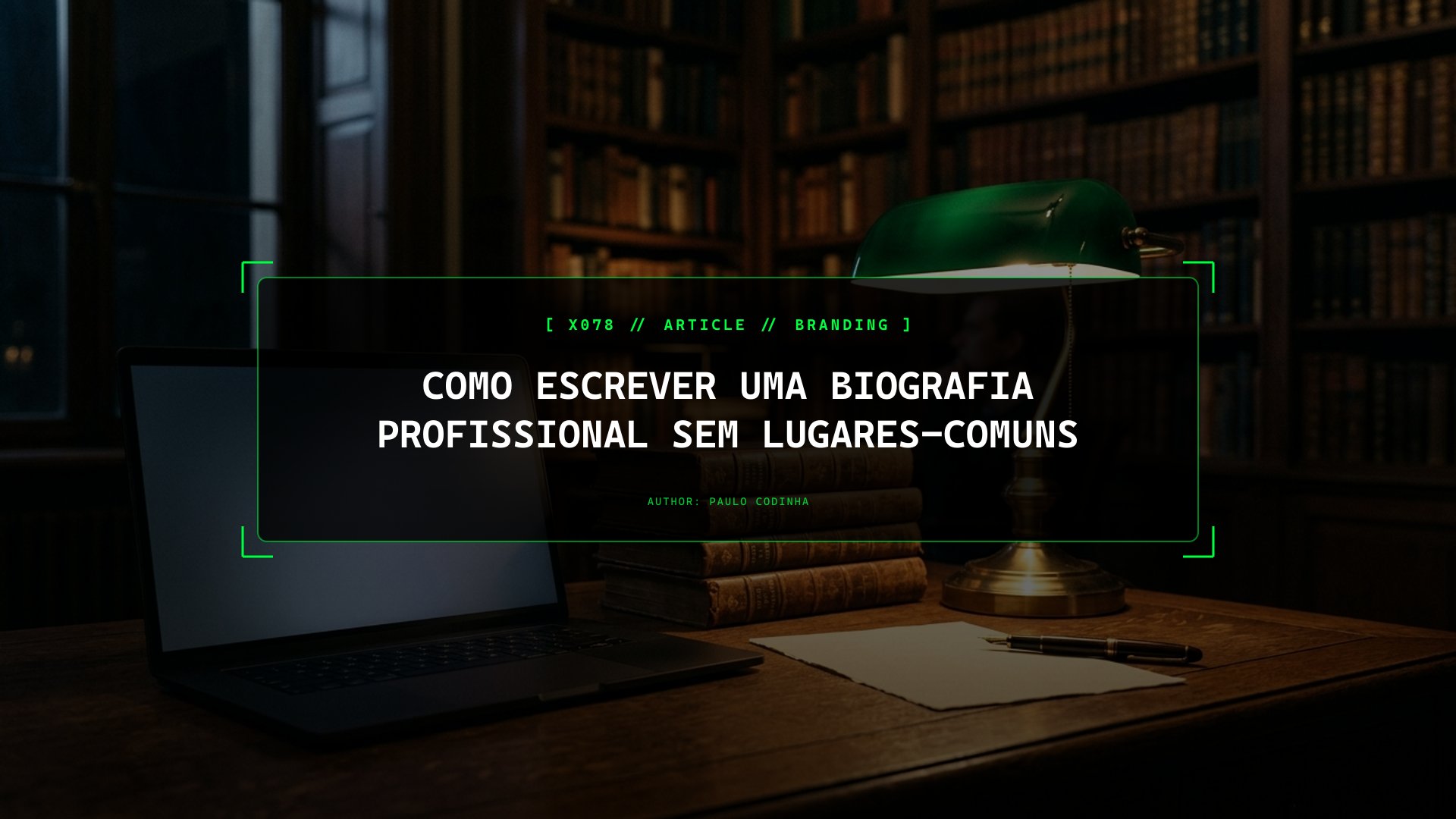 Como Escrever Biografias Profissionais e Perfis de Orador: Prova Credibilidade Real sem Soar a Paródia do LinkedIn