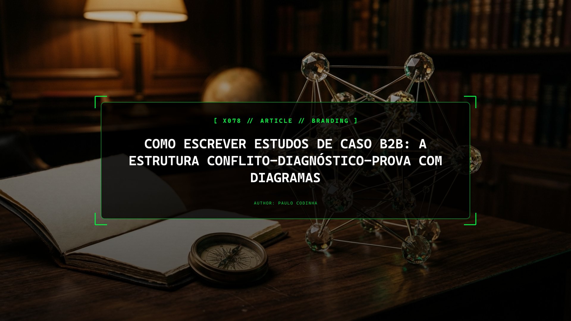 Como Escrever Estudos de Caso B2B: A Estrutura Conflito-Diagnóstico-Prova na Prática