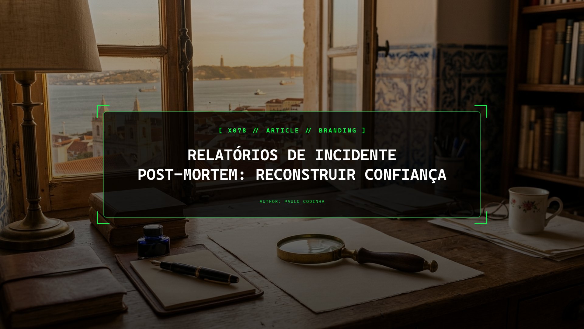 Quando o Teu Serviço Falha: Como um Relatório de Incidente Post-Mortem Transparente Constrói Mais Lealdade do Que a Falsa Perfeição