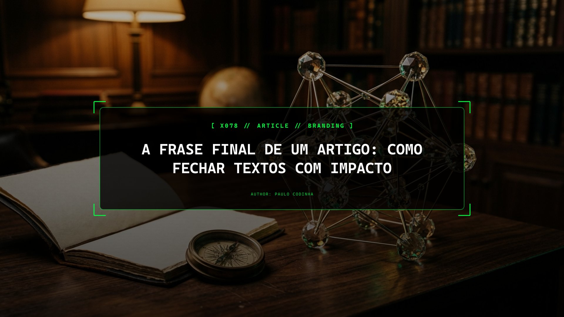 Pára de Terminar Artigos com 'Em Conclusão': 4 Formas Estruturais de Fechar um Texto Para Que a Última Frase Ecoe Para Sempre