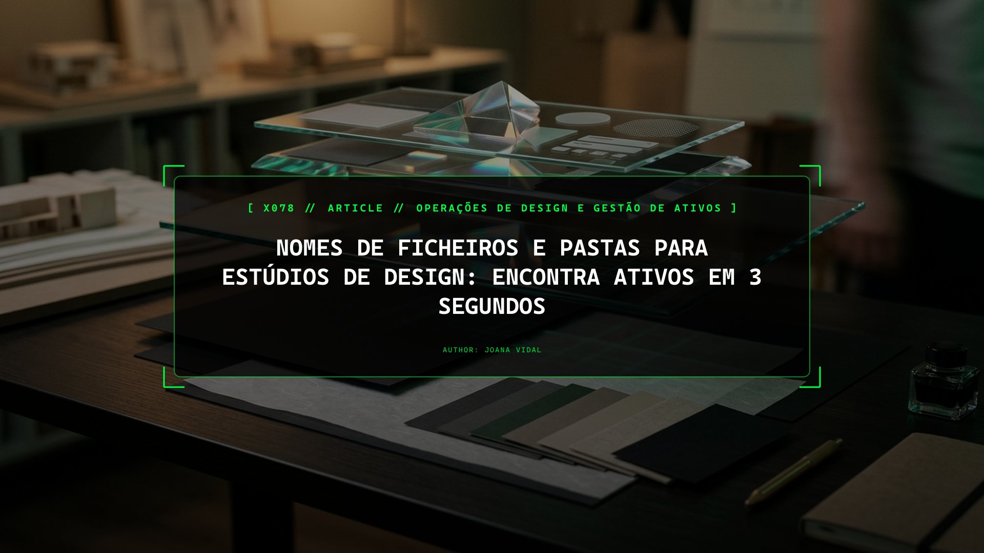 Nomes de Ficheiros e Pastas para Estúdios de Design: Encontra Ativos em 3 Segundos