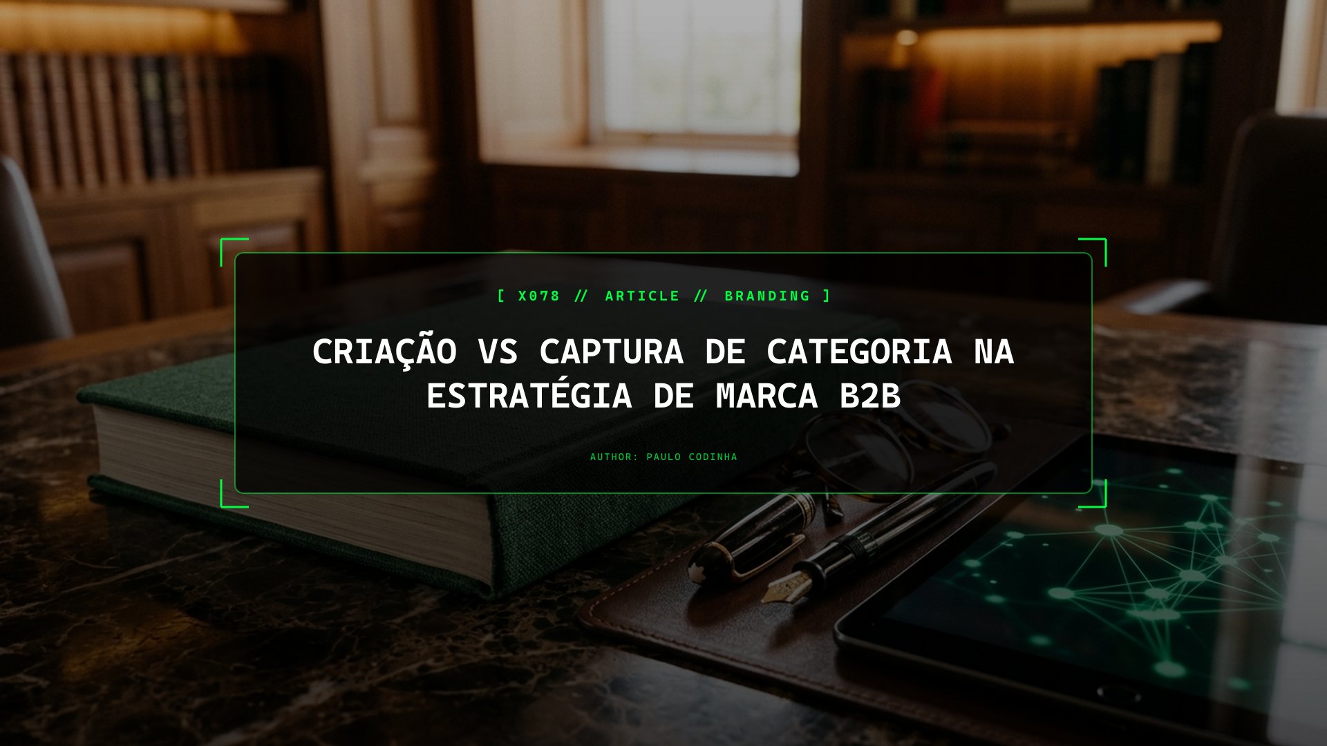 Criação vs Captura de Categoria na Estratégia de Marca B2B