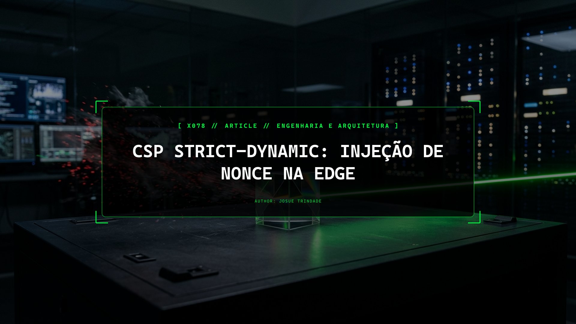 Como Bloquear Ataques XSS Usando Nonces Criptográficos na Edge e Content-Security-Policy strict-dynamic