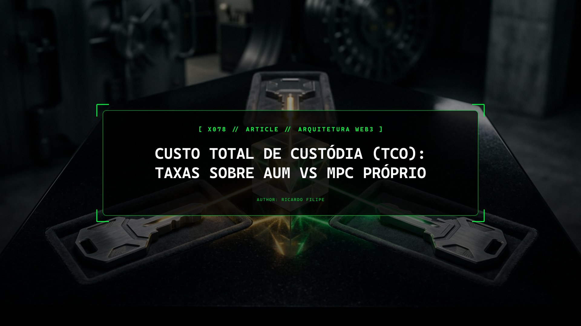 Custo Total de Custódia (TCO): Taxas sobre AUM vs MPC Próprio