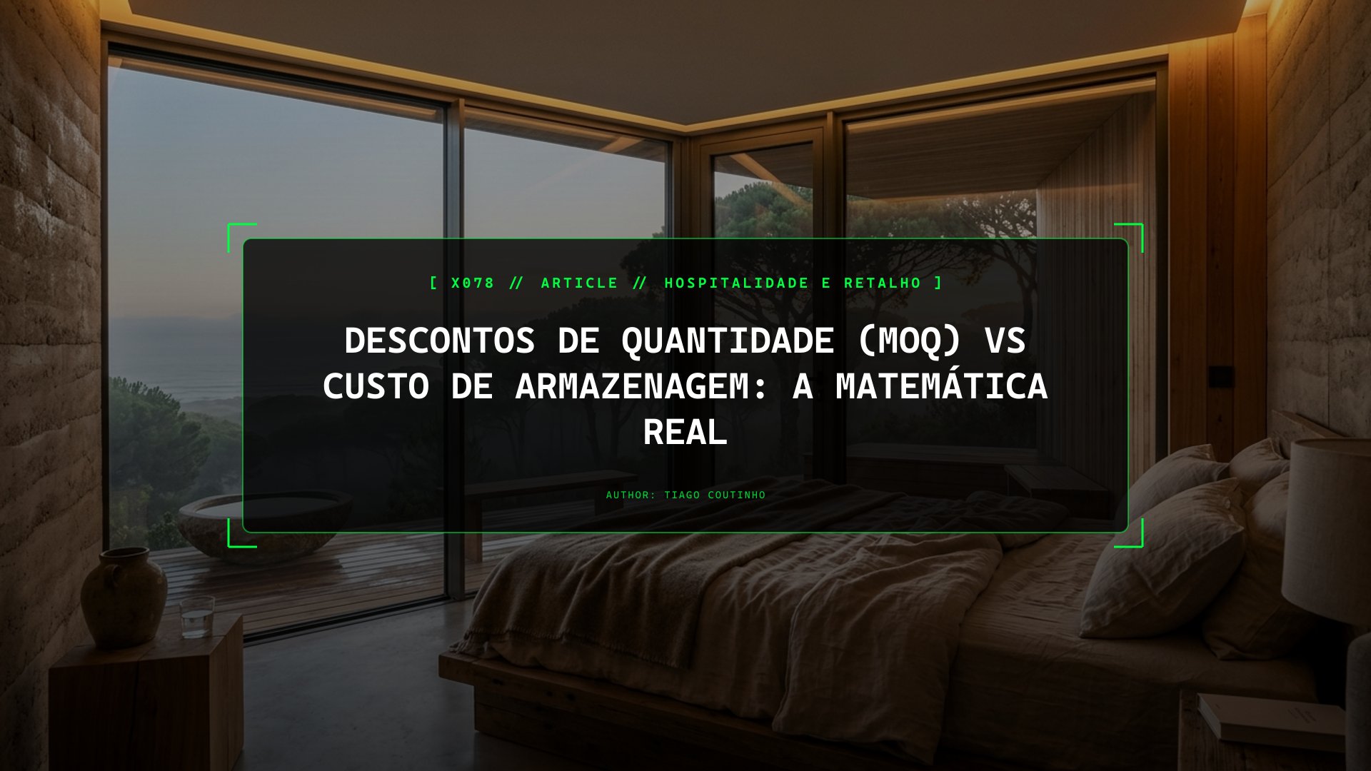 Quando um Desconto de 10% do Fornecedor Te Dá Prejuízo: MOQ vs Capital Empatado