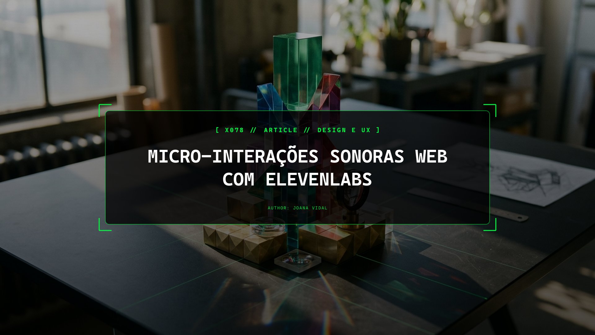 Sound Design com ElevenLabs e Micro-Interações Sonoras na Web