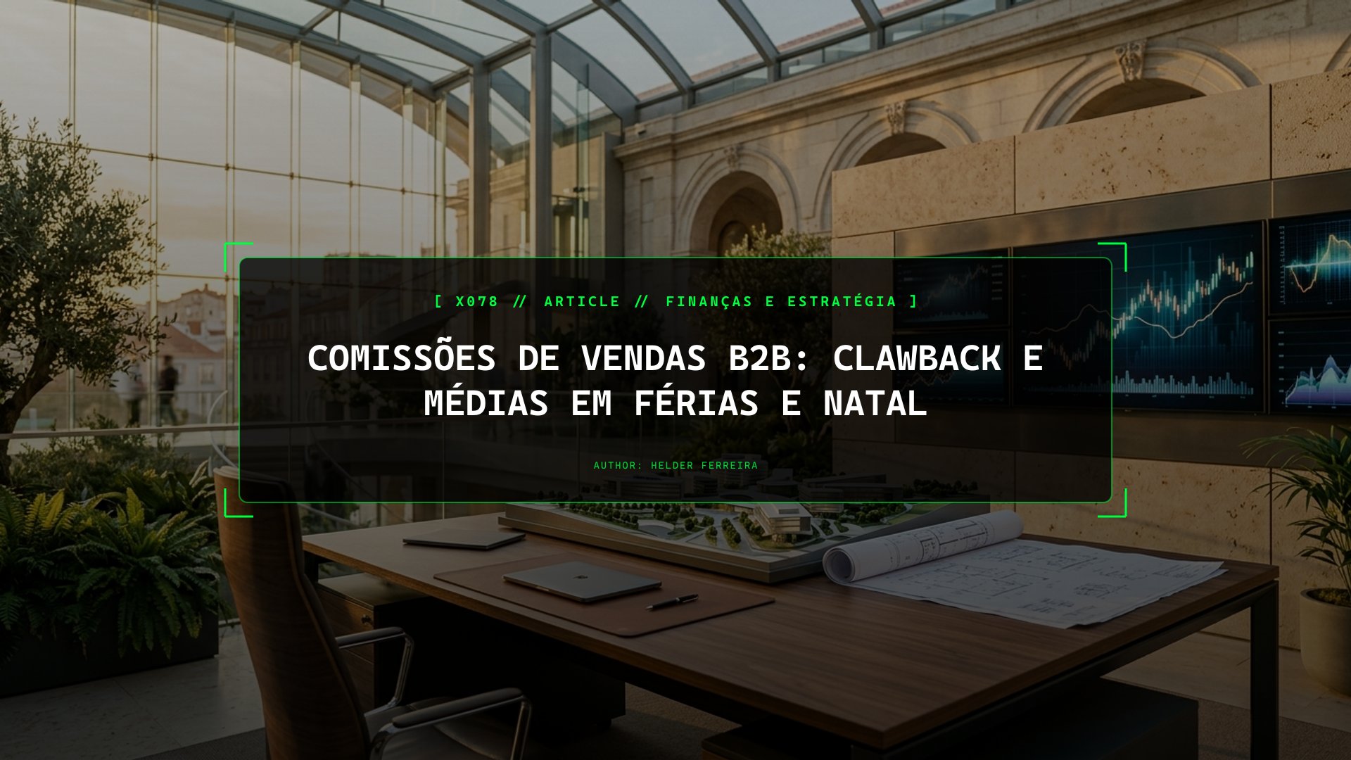 Comissões de Vendas B2B: Clawback e Médias em Férias e Natal