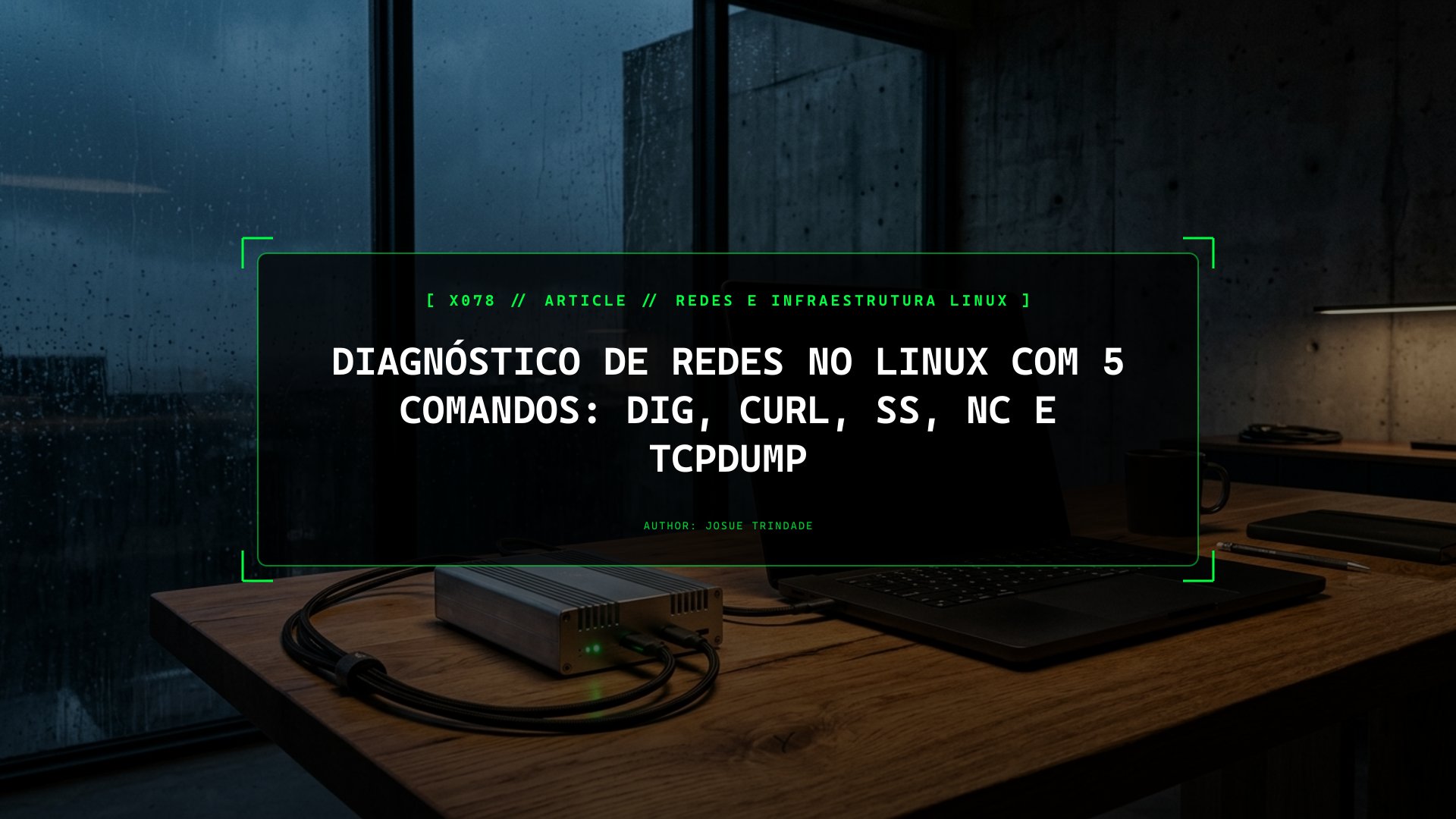 "O Site Foi Abaixo!" — O Método de Diagnóstico de Rede no Linux em 5 Comandos (dig, curl -v, ss, nc e tcpdump)