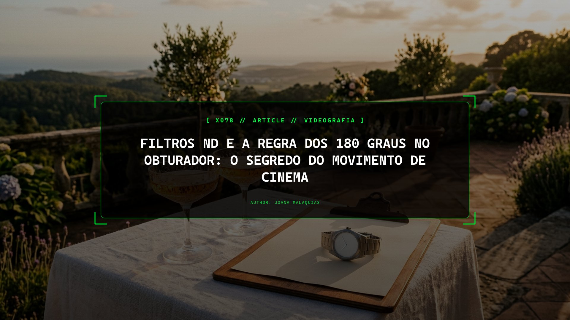 Filtros ND e a Regra dos 180 Graus no Obturador: O Segredo do Movimento de Cinema