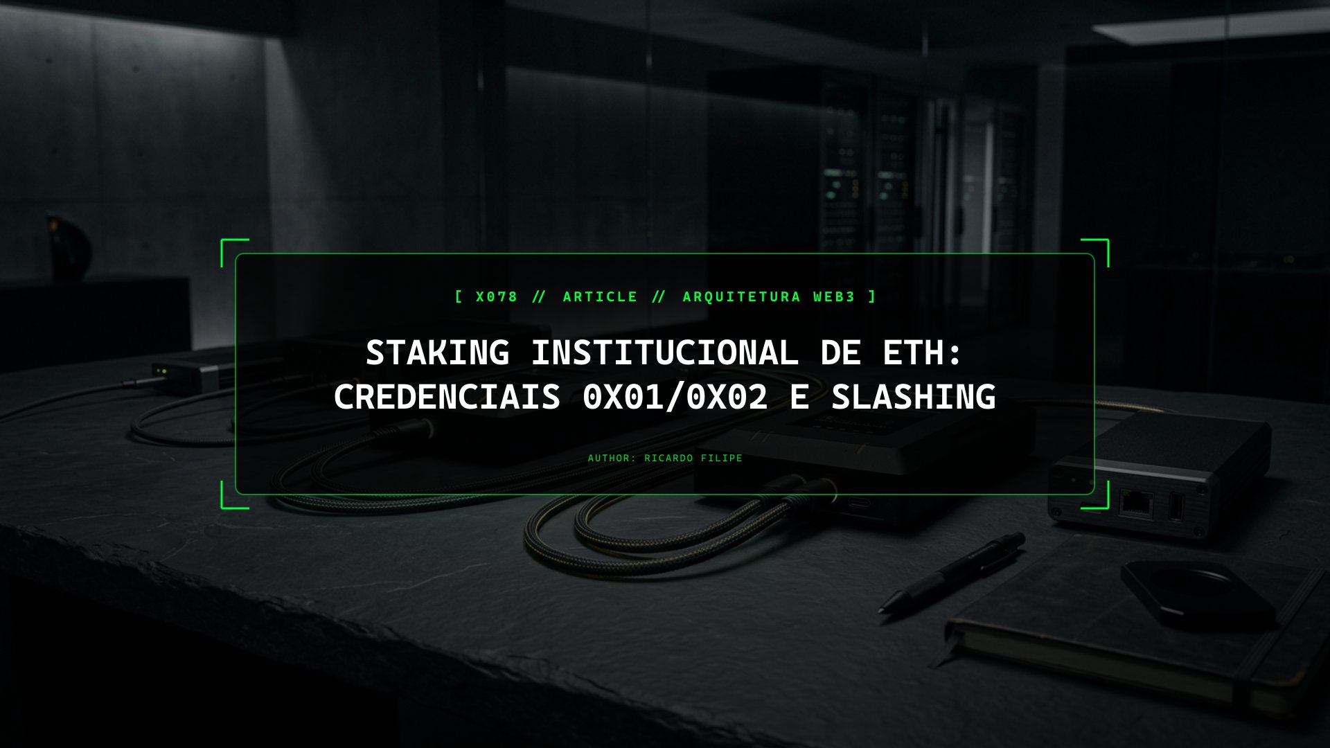 Staking Institucional de ETH: Credenciais 0x01/0x02 e Slashing