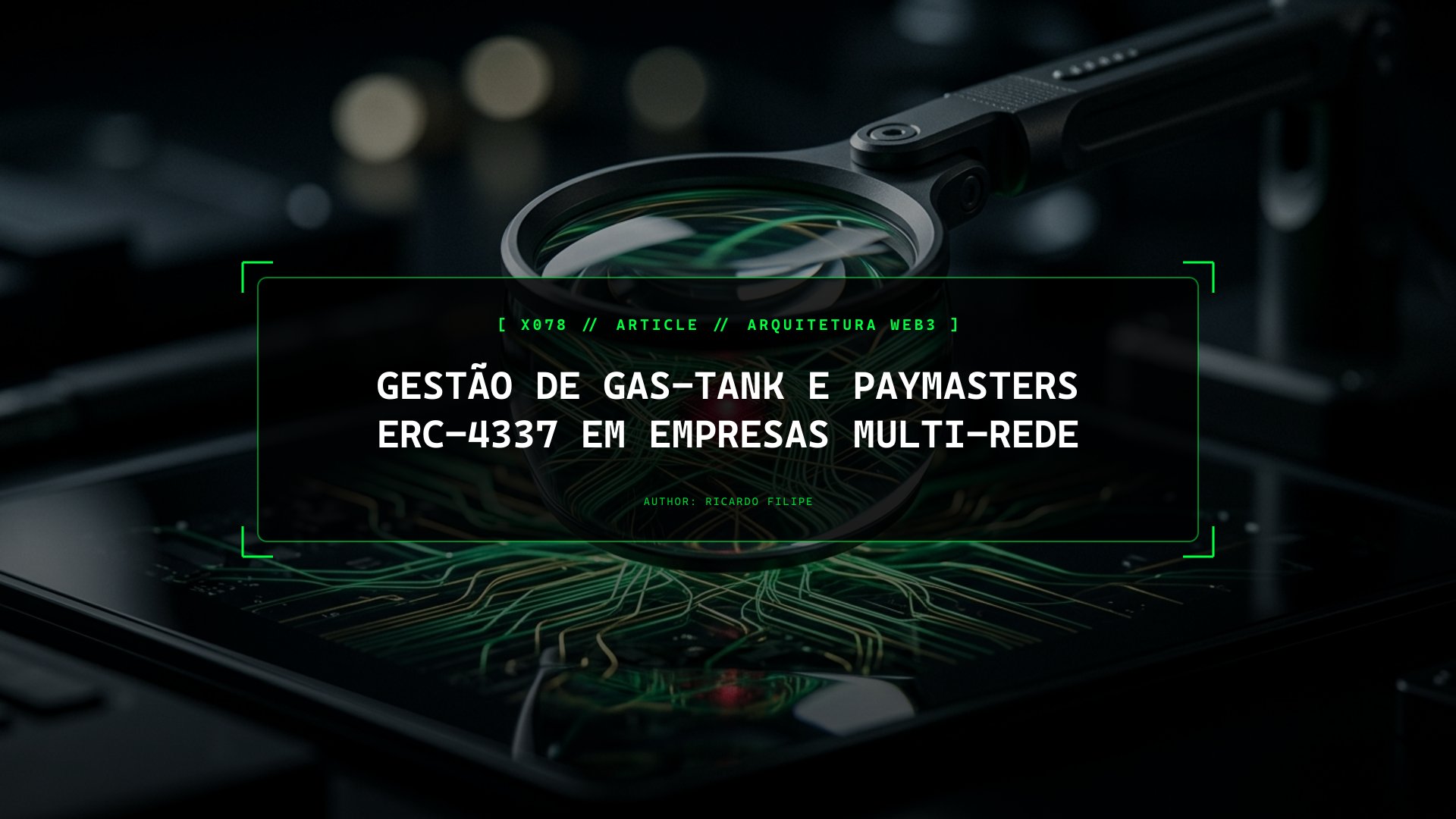 Gestão de Gas-Tank e Paymasters ERC-4337 em Empresas Multi-Rede