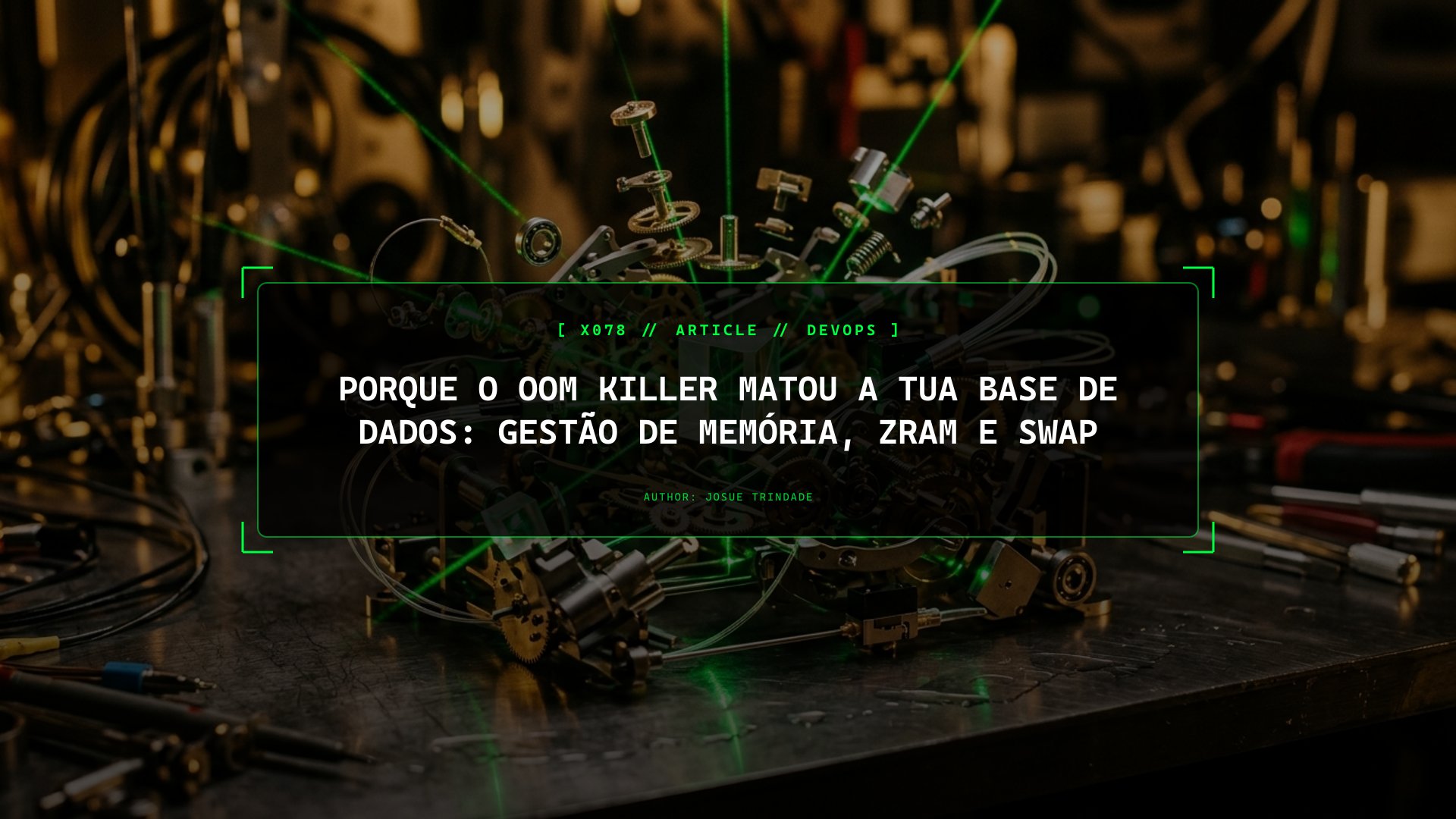 Porque o Linux OOM Killer Matou a Tua Base de Dados: Memória RAM, Page Cache, ZRAM e Swap Explicados