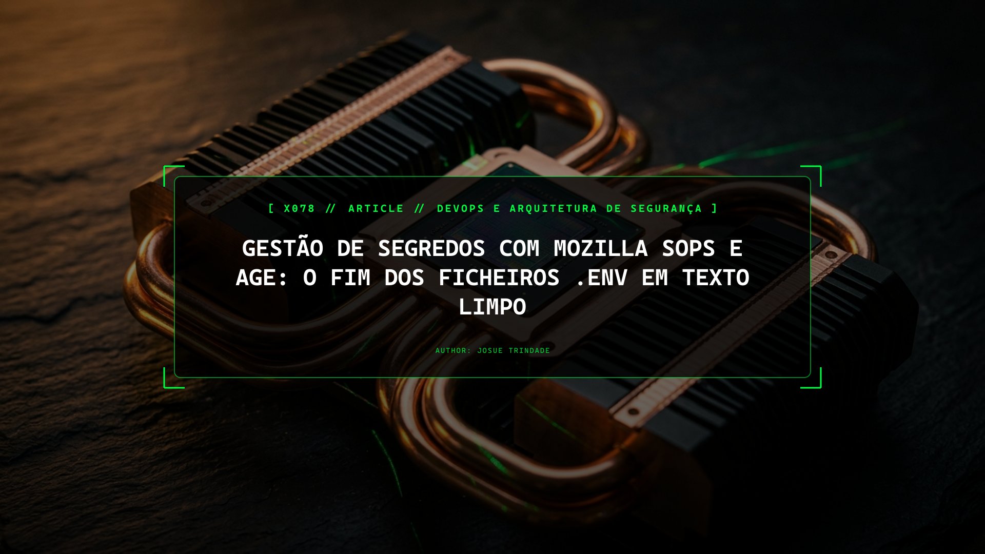 Gestão de Segredos com Mozilla SOPS e age: O Fim dos Ficheiros .env em Texto Limpo