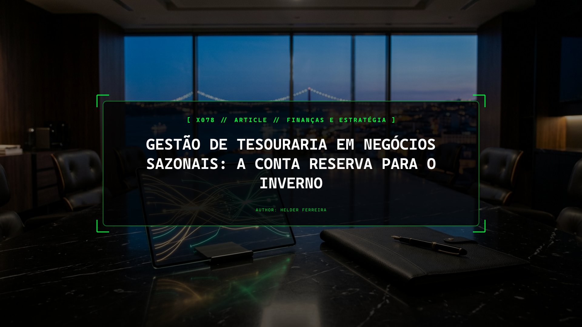 Faturar 70% em 4 Meses: O Modelo de Reservas de Tesouraria Que Salva a Tua PME
