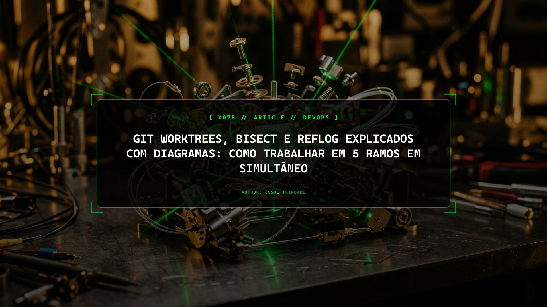Git Worktrees, Bisect e Reflog — Guia Prático: Como Trabalhar em 5 Ramos em Simultâneo