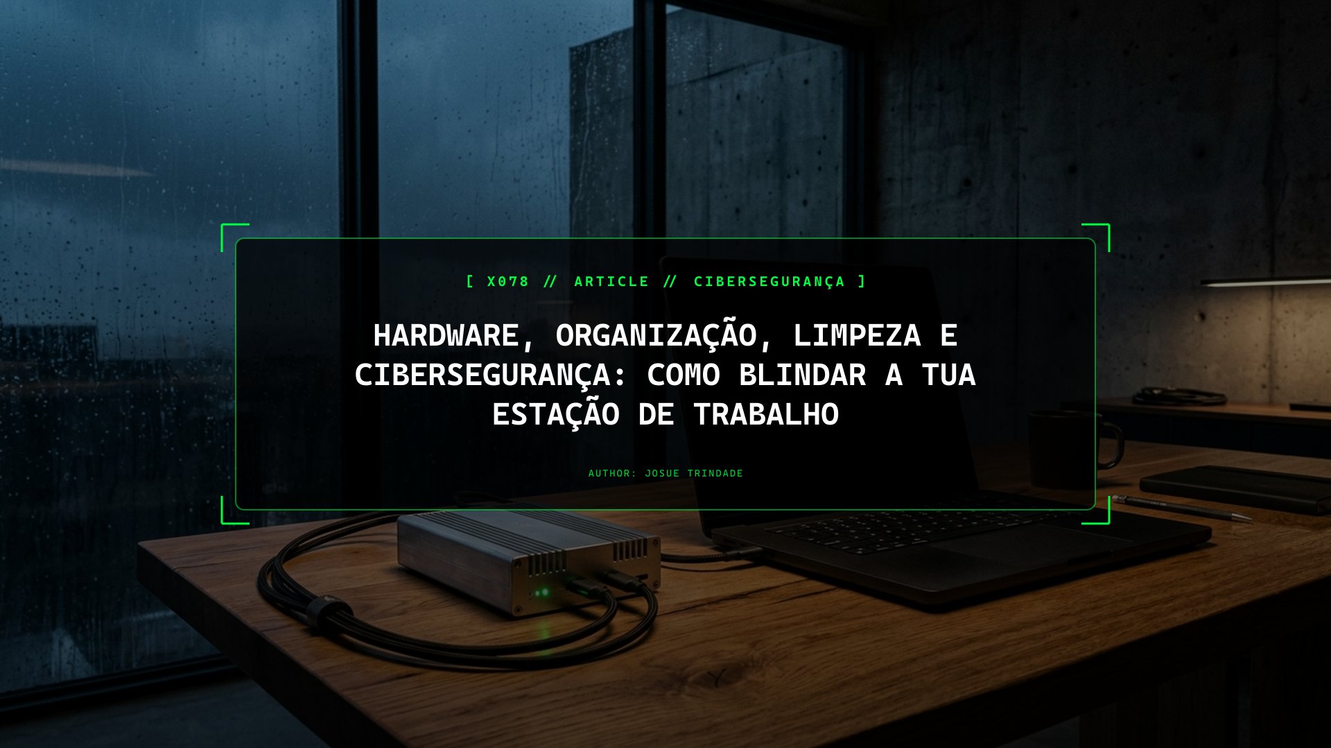 Hardware, Organização, Limpeza e Cibersegurança: Como Blindar a Tua Estação de Trabalho