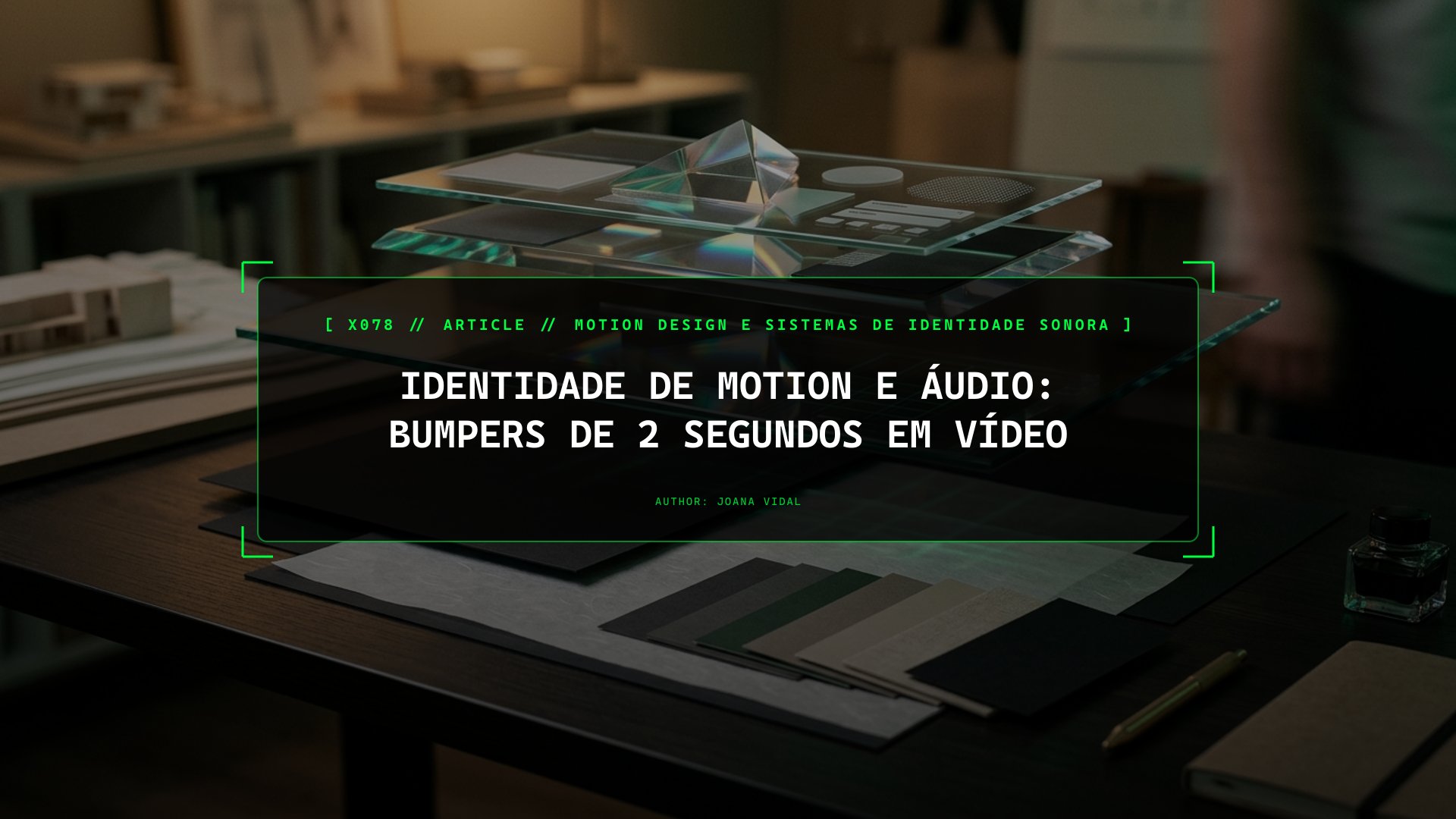 Identidade de Motion e Áudio: Bumpers de 2 Segundos em Vídeo
