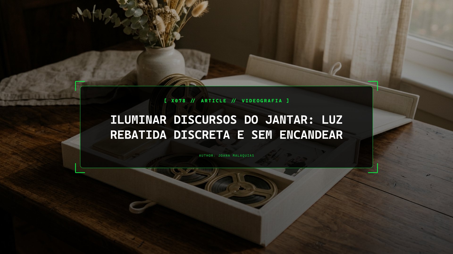 Iluminar Discursos do Jantar: Luz Rebatida Discreta e Sem Encandear