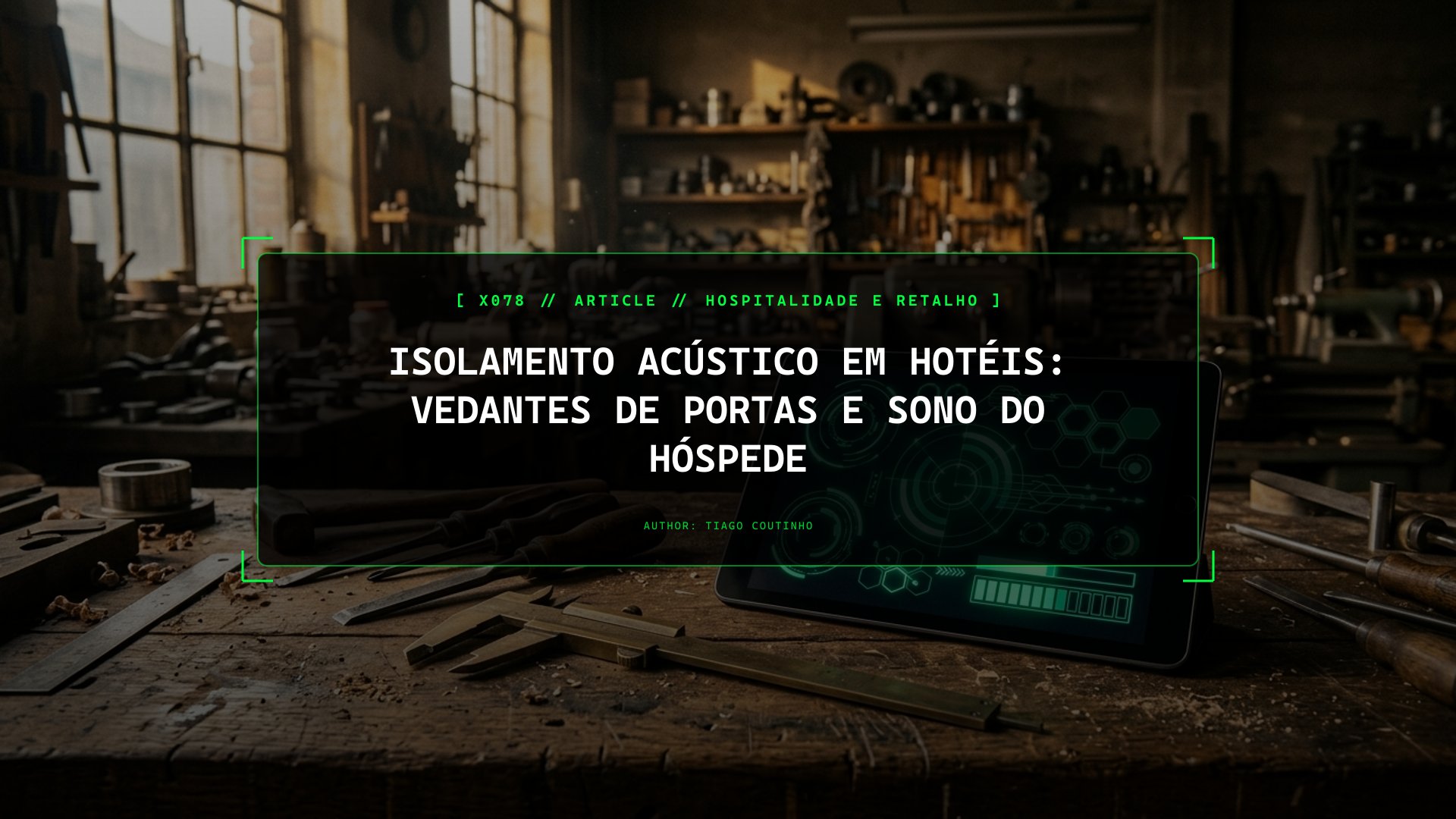 O Ruído de Corredor Destrói Avaliações: Engenharia Acústica e Vedantes Guillotina