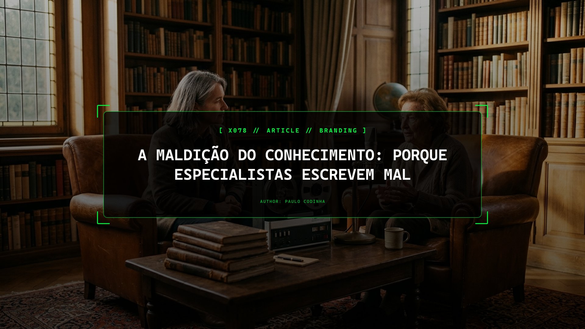A Maldição do Conhecimento Explicada na Prática: Por que Saber Demais Sobre o Teu Produto Torna o Teu Site Incompreensível