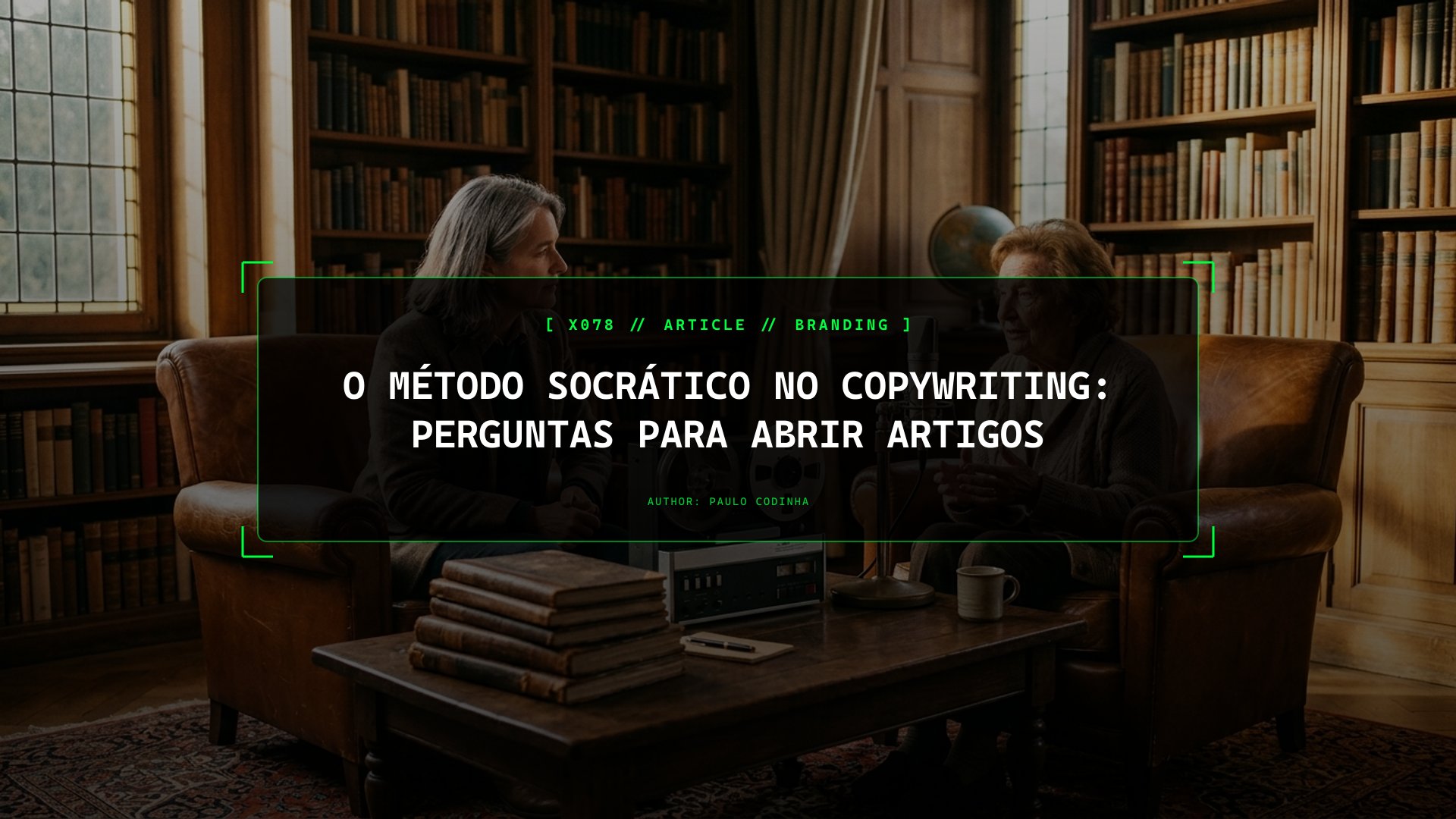 O Método Socrático e as Perguntas Dialéticas: Como Desarmar as Falsas Certezas do Teu Leitor Logo no Primeiro Parágrafo