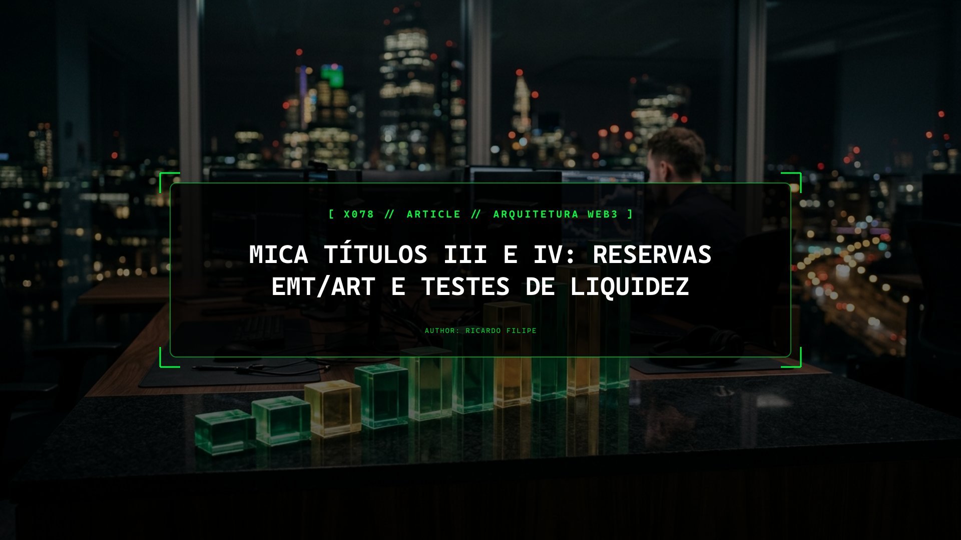 MiCA Títulos III e IV: Reservas EMT/ART e Testes de Liquidez