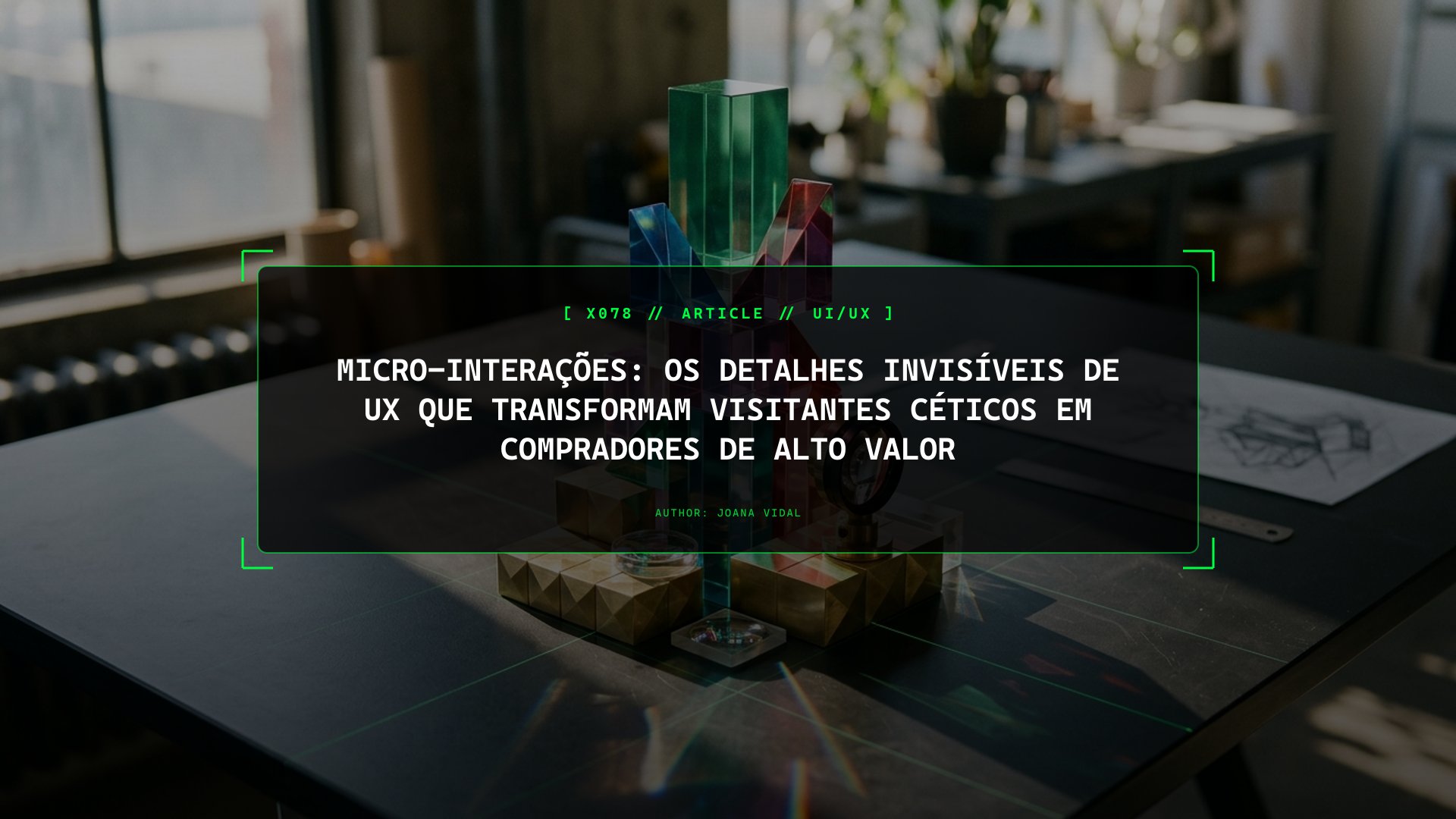 Micro-Interações: Os Detalhes Invisíveis de UX que Transformam Visitantes Céticos em Compradores de Alto Valor