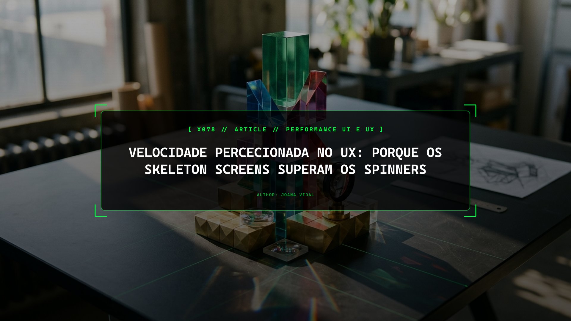 Velocidade Percecionada no UX: Porque os Skeleton Screens Superam os Spinners