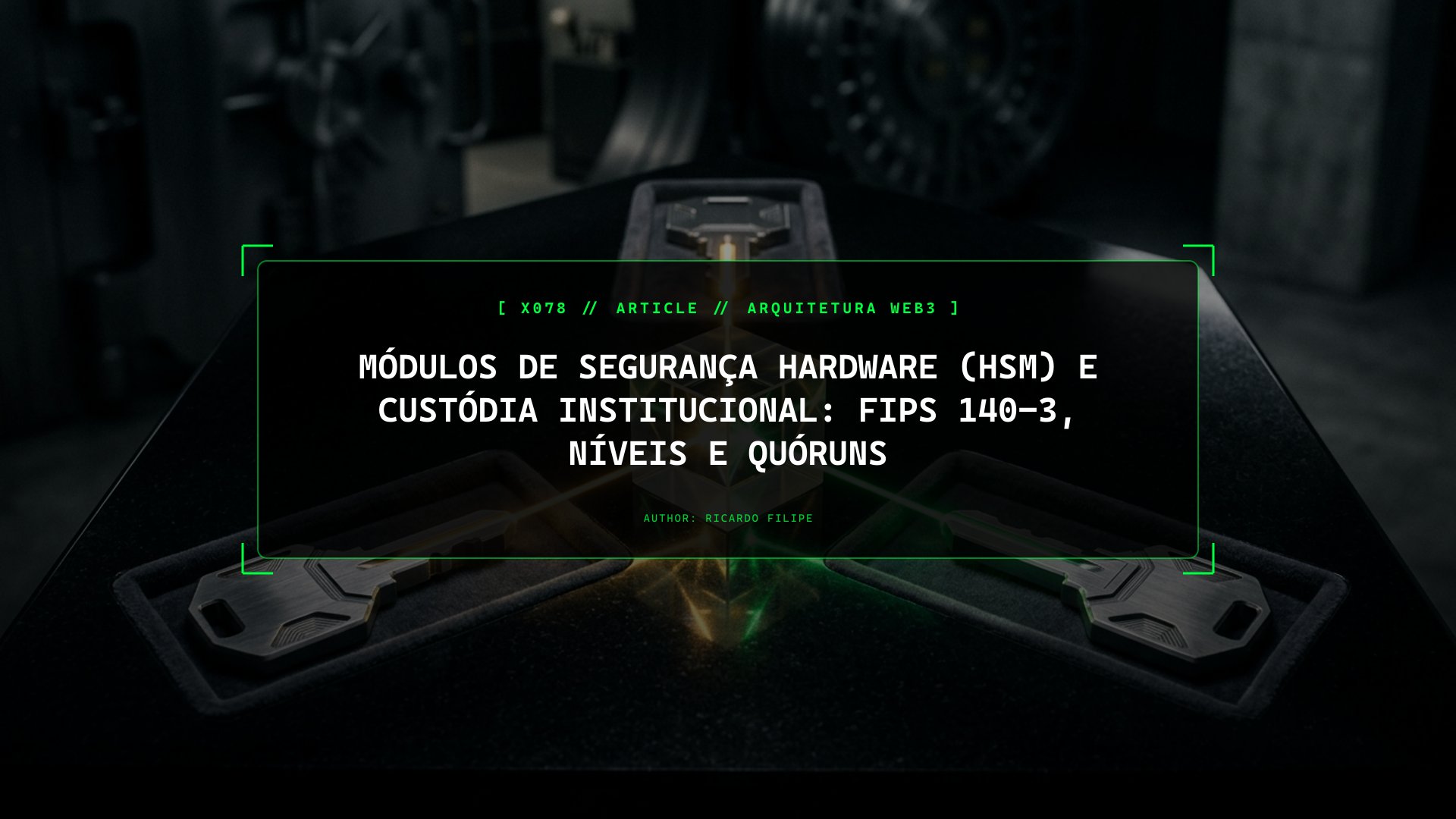 Módulos de Segurança Hardware (HSM) e Custódia Institucional: FIPS 140-3, Níveis e Quóruns
