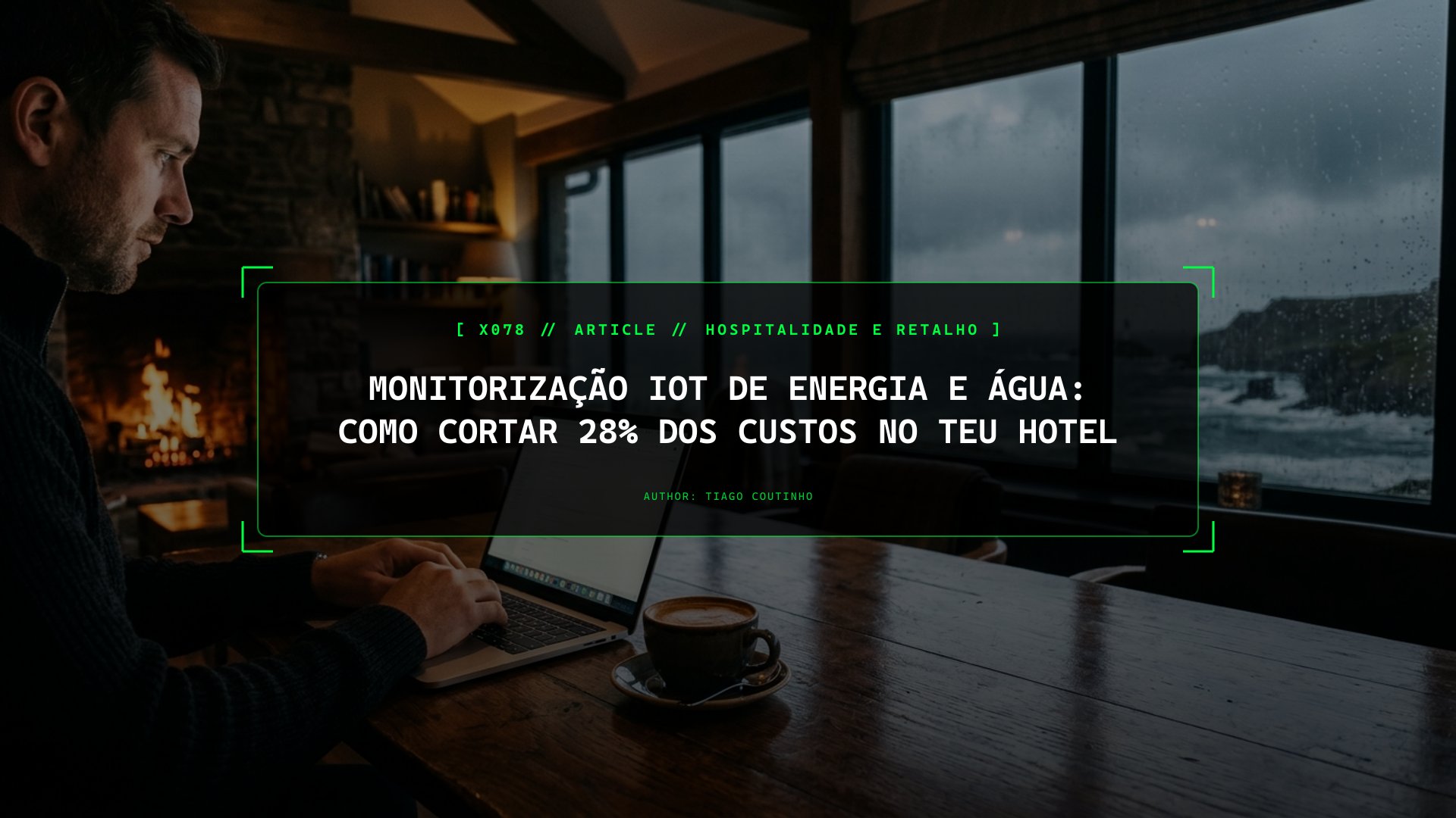 Monitorização IoT de Energia e Água: Como Cortar 28% dos Custos no Teu Hotel