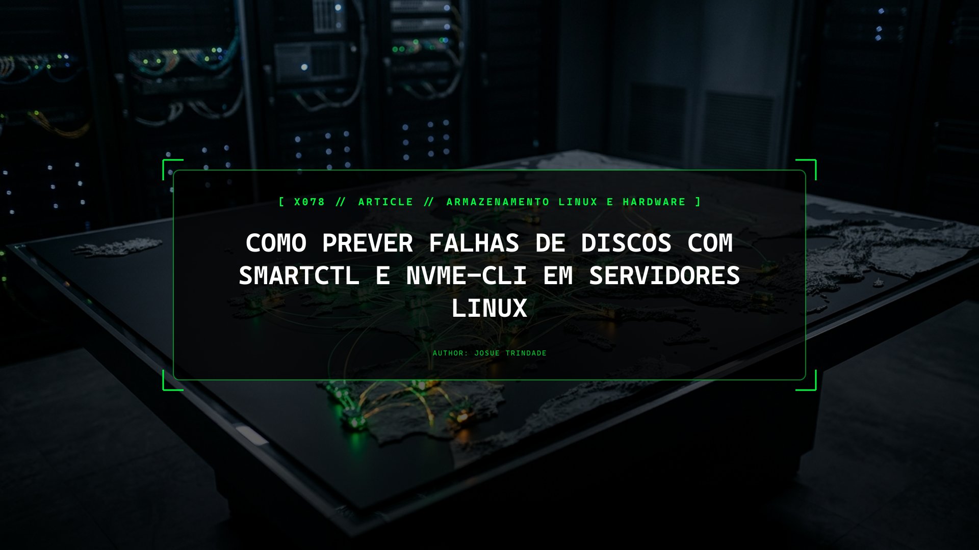 Como Prever Falhas de Discos com smartctl e nvme-cli em Servidores Linux