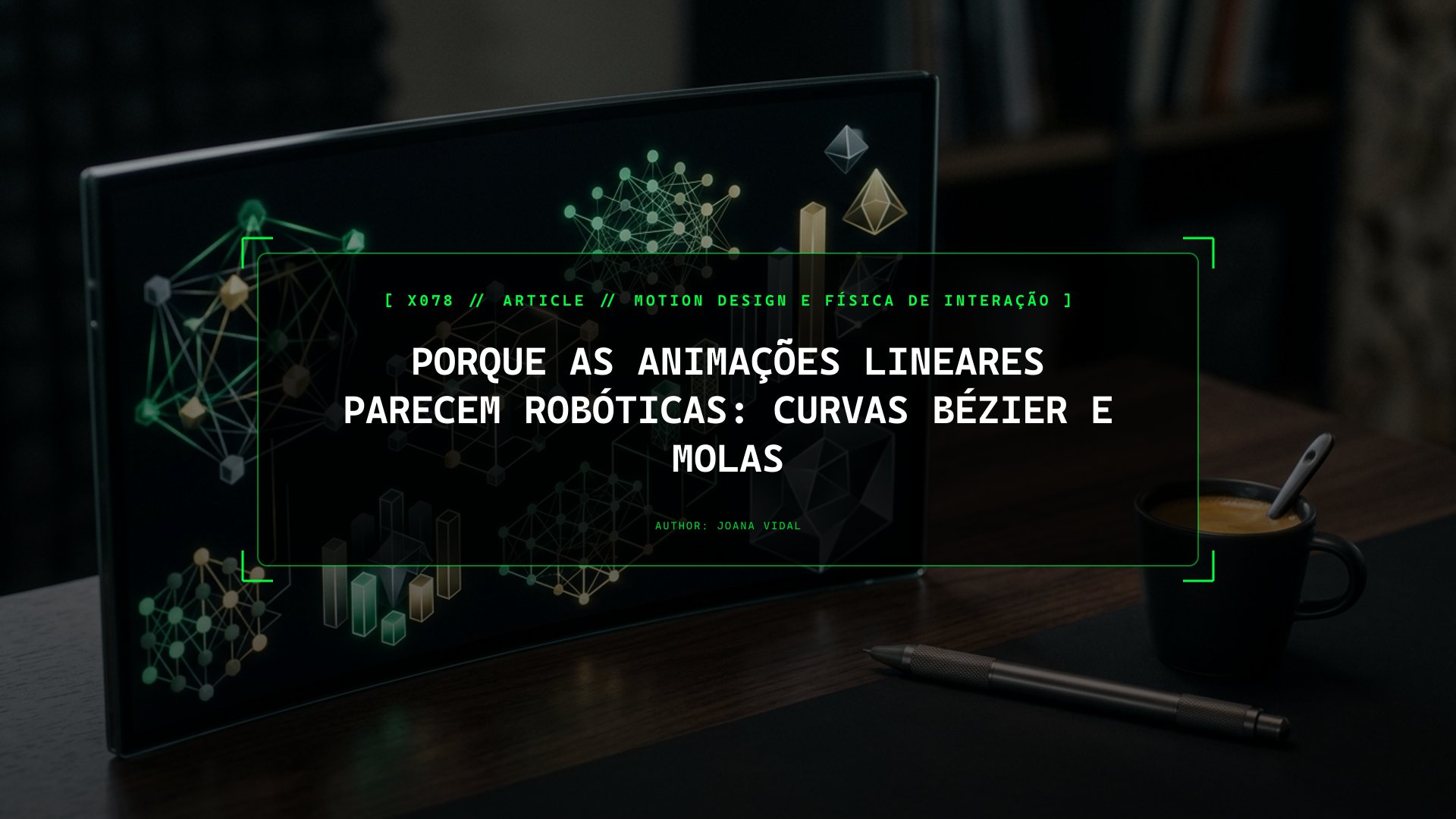 Porque as Animações Lineares Parecem Robóticas: Curvas Bézier e Molas
