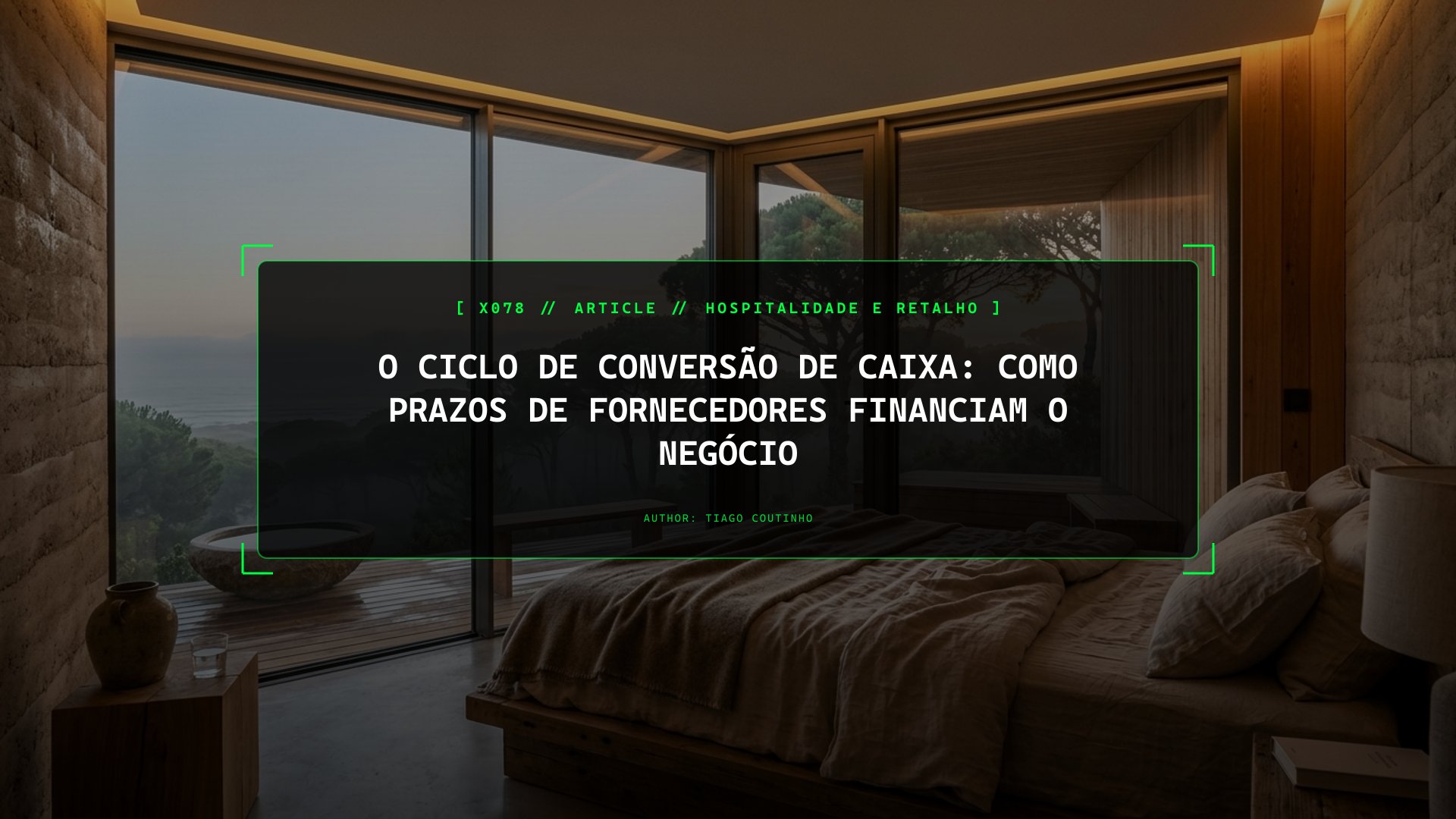 O Ciclo de Conversão de Caixa: Como Prazos de Fornecedores Financiam o Negócio