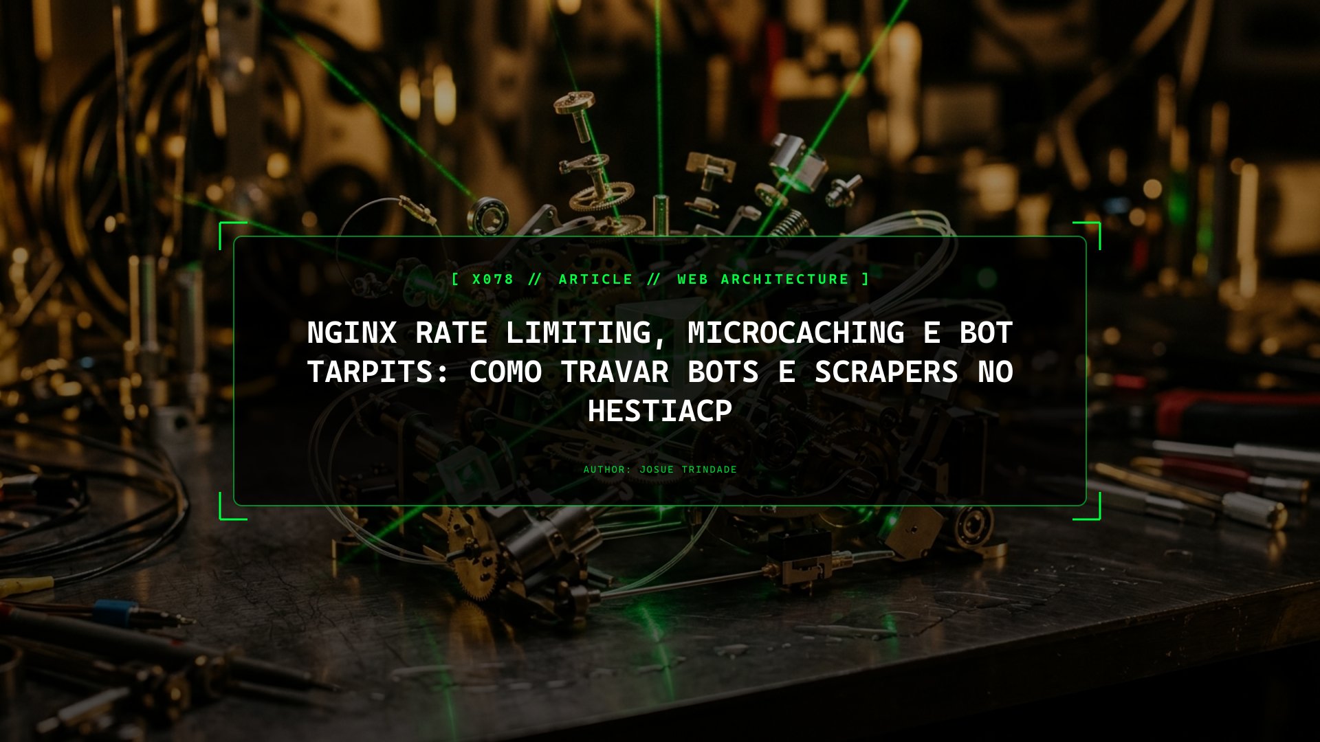 Nginx Rate Limiting, Microcaching e Bot Tarpits: Como Travar Bots e Scrapers no HestiaCP
