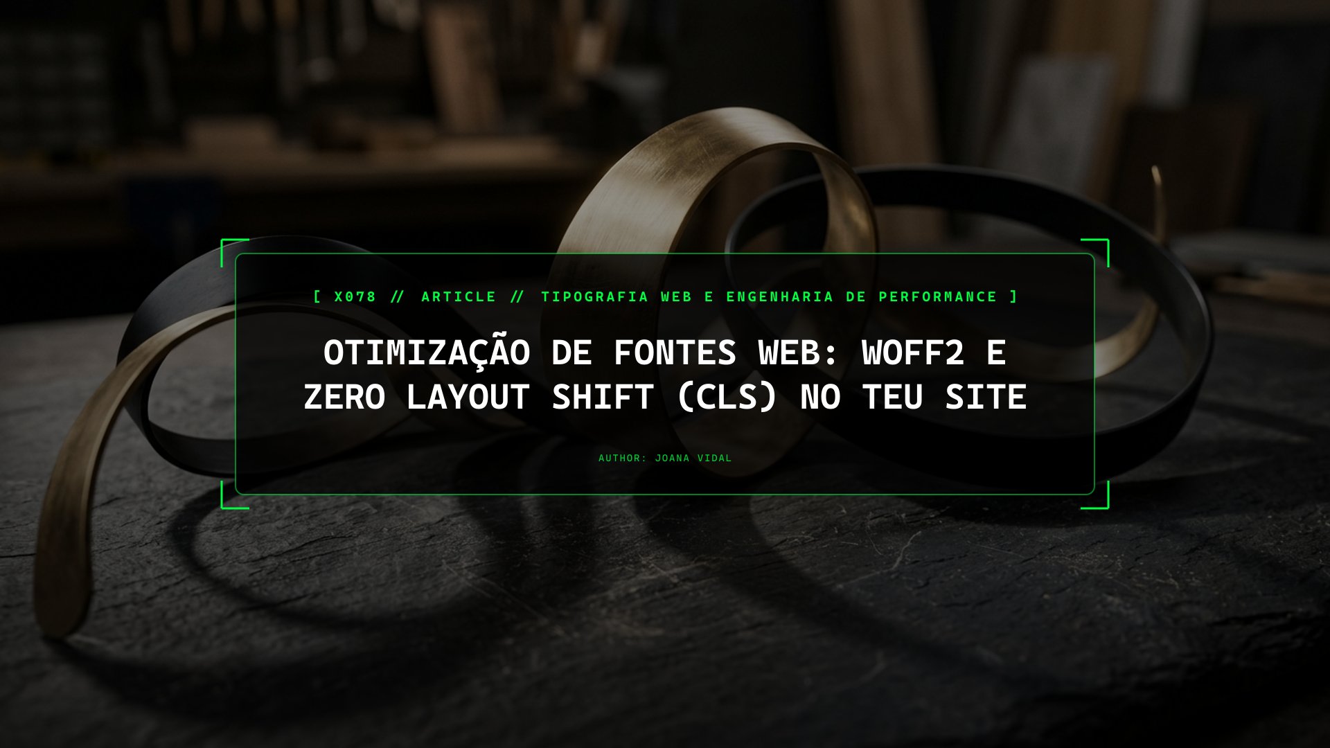 Otimização de Fontes Web: WOFF2 e Zero Layout Shift (CLS) no Teu Site