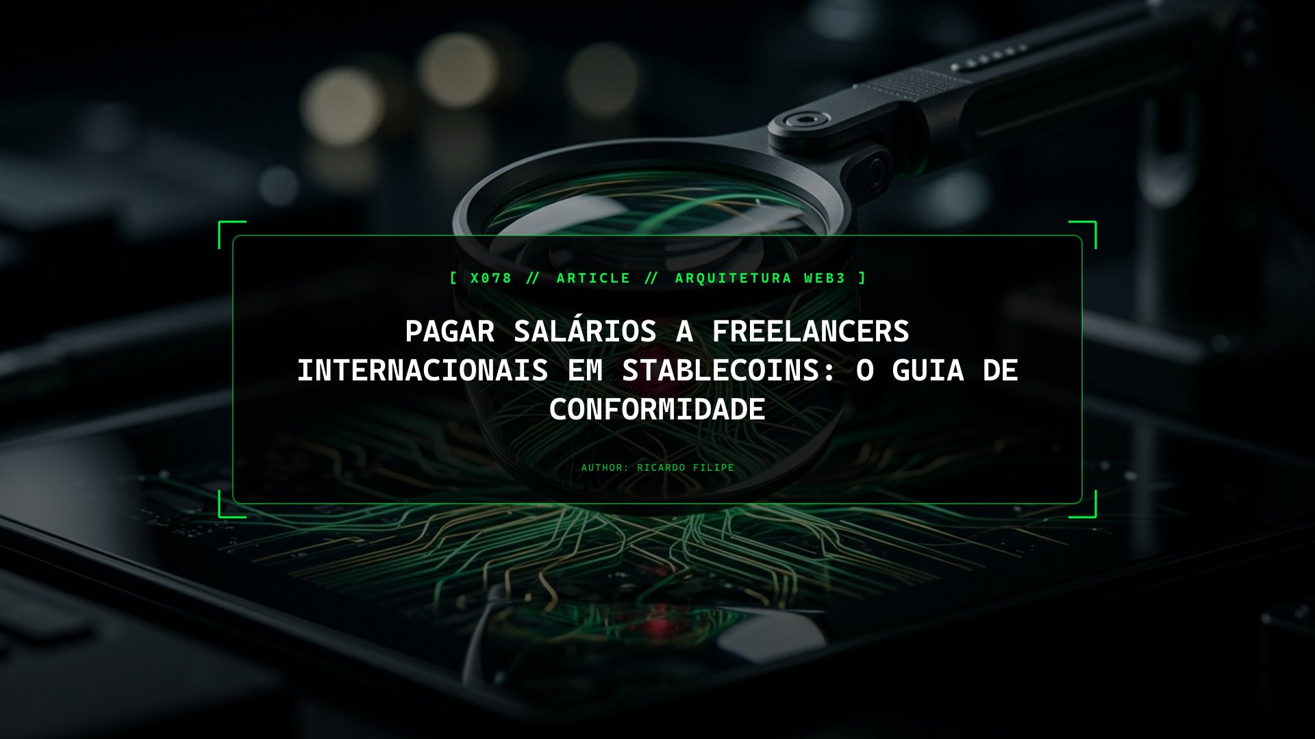 Pagar Salários a Freelancers Internacionais em Stablecoins: O Guia de Conformidade