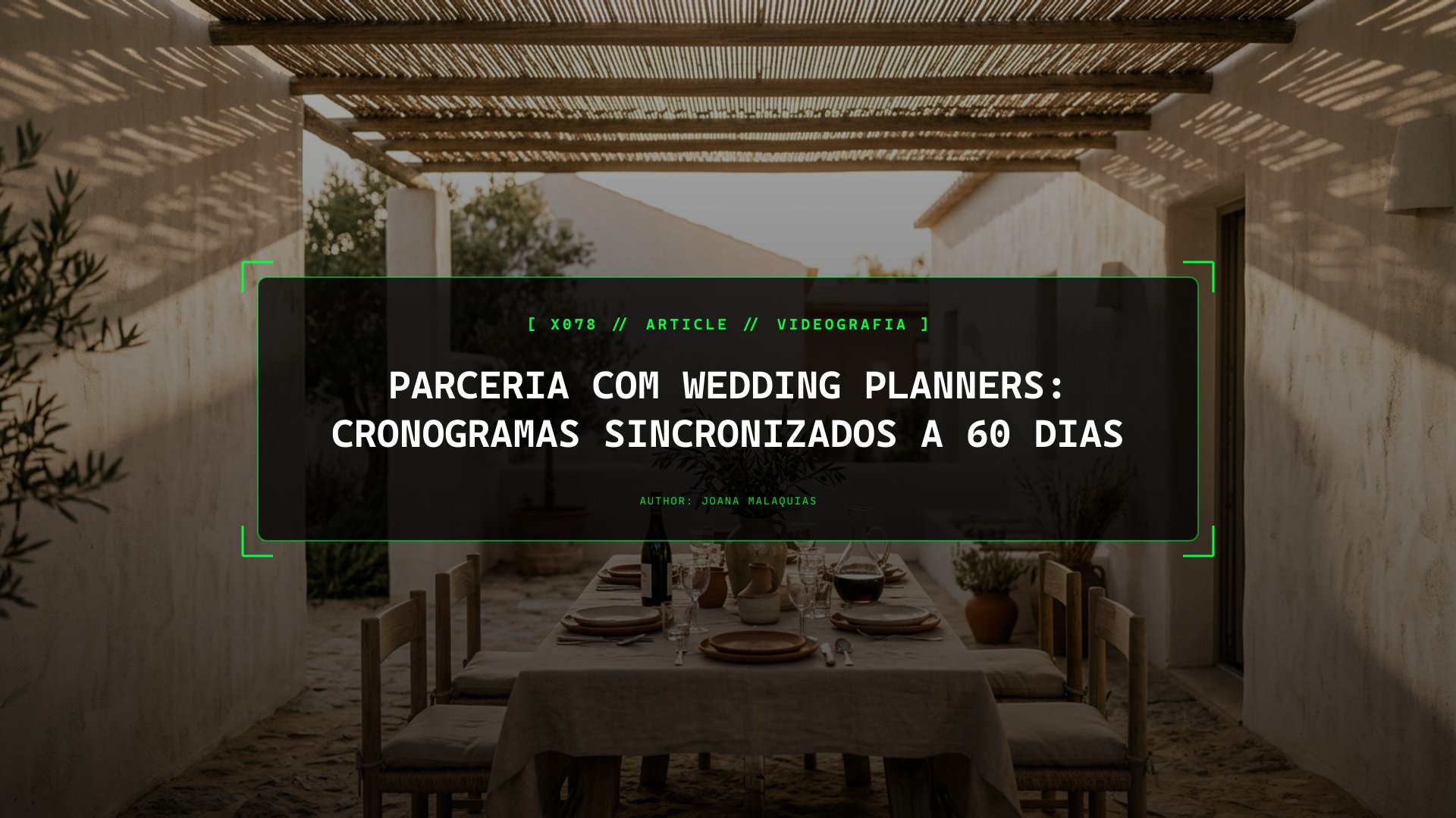 Parceria com Wedding Planners: Cronogramas Sincronizados a 60 Dias