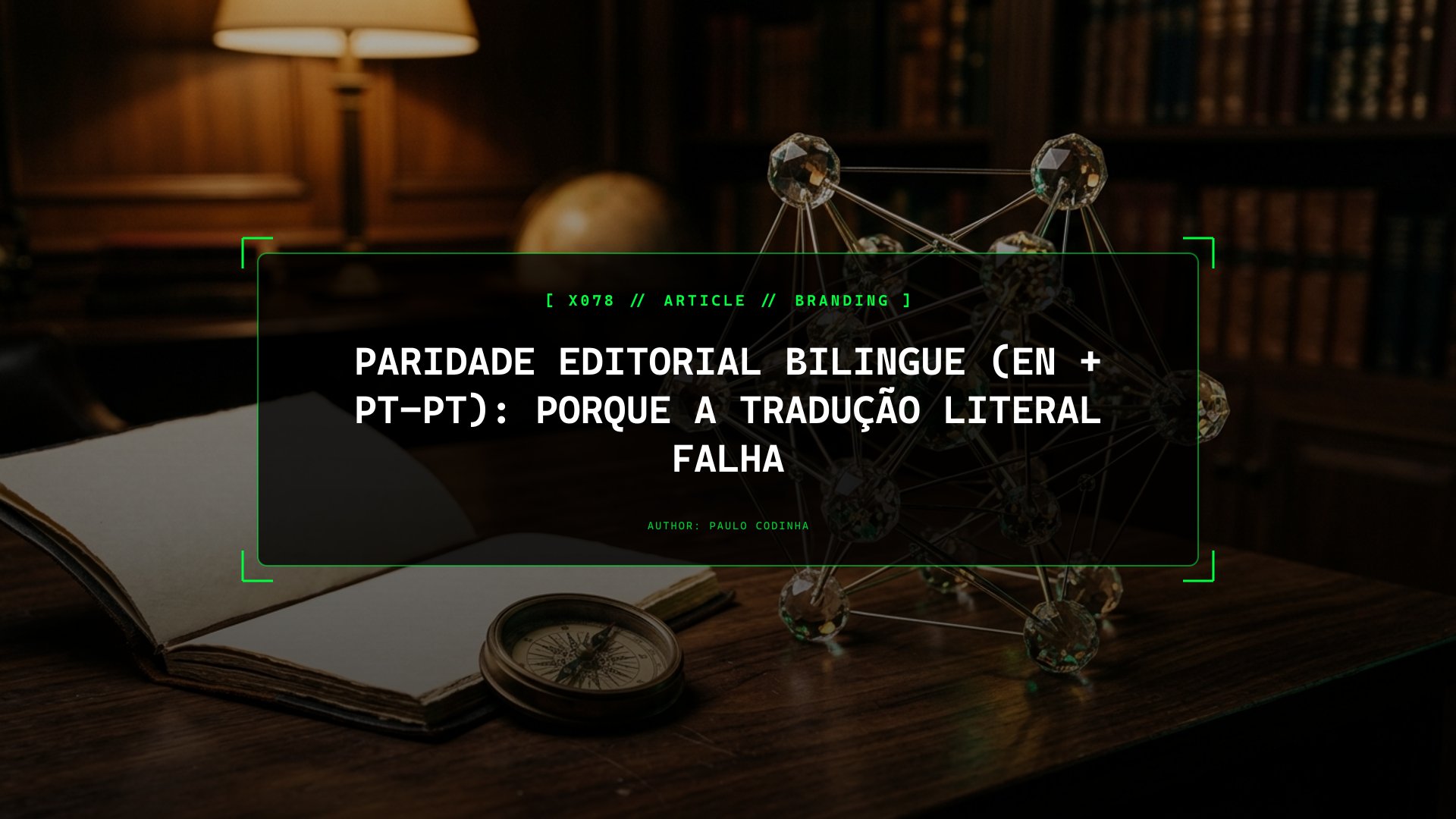 Paridade Editorial Bilingue (EN + PT-PT): Porque a Tradução Literal Falha