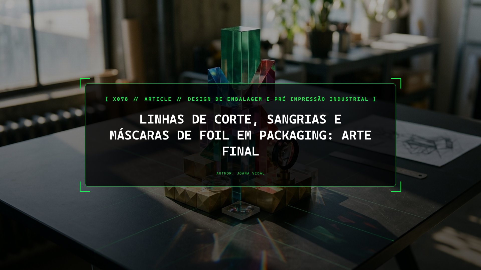 Linhas de Corte, Sangrias e Máscaras de Foil em Packaging: Arte Final
