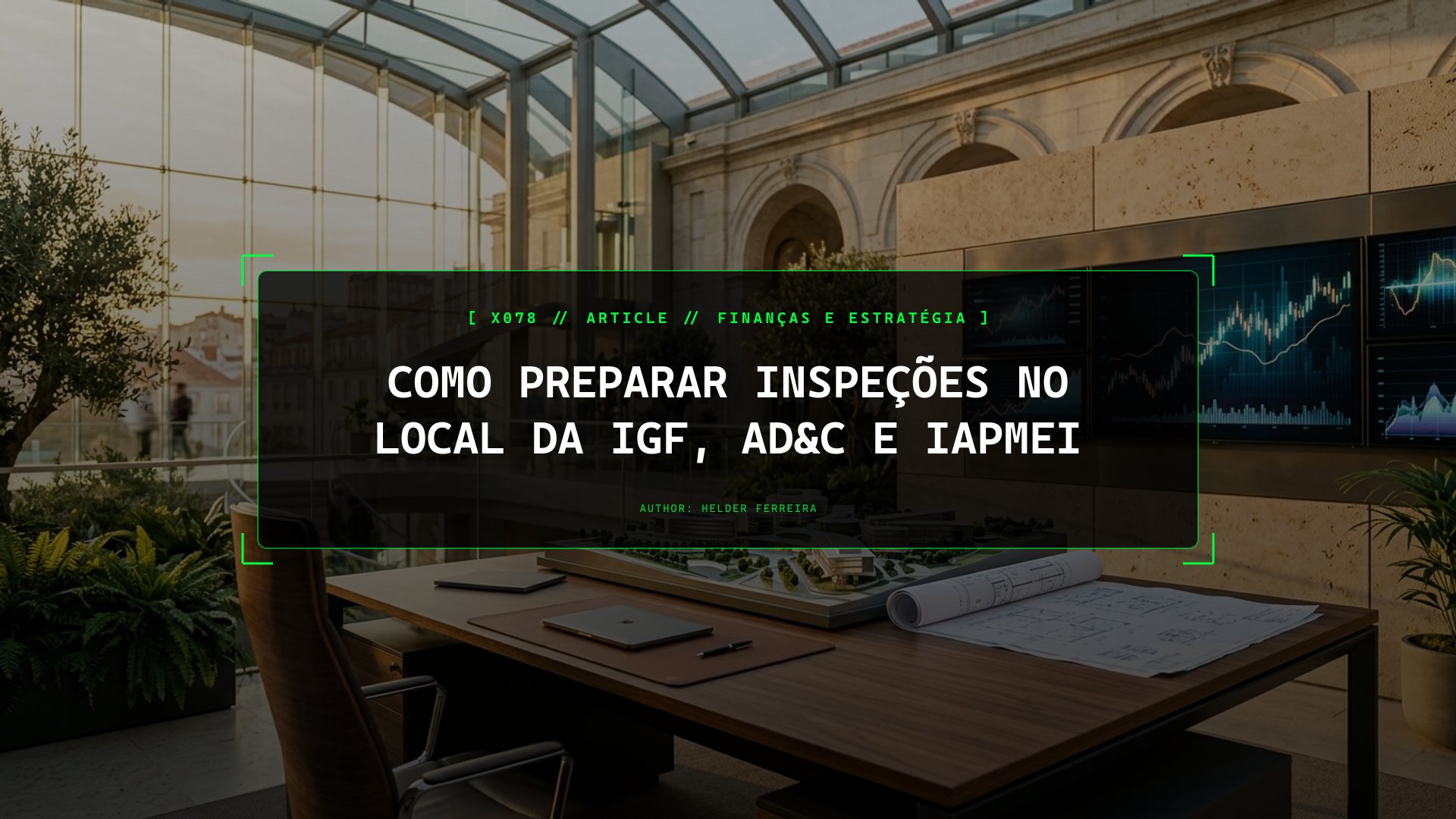 Como Preparar Inspeções no Local da IGF, AD&C e IAPMEI