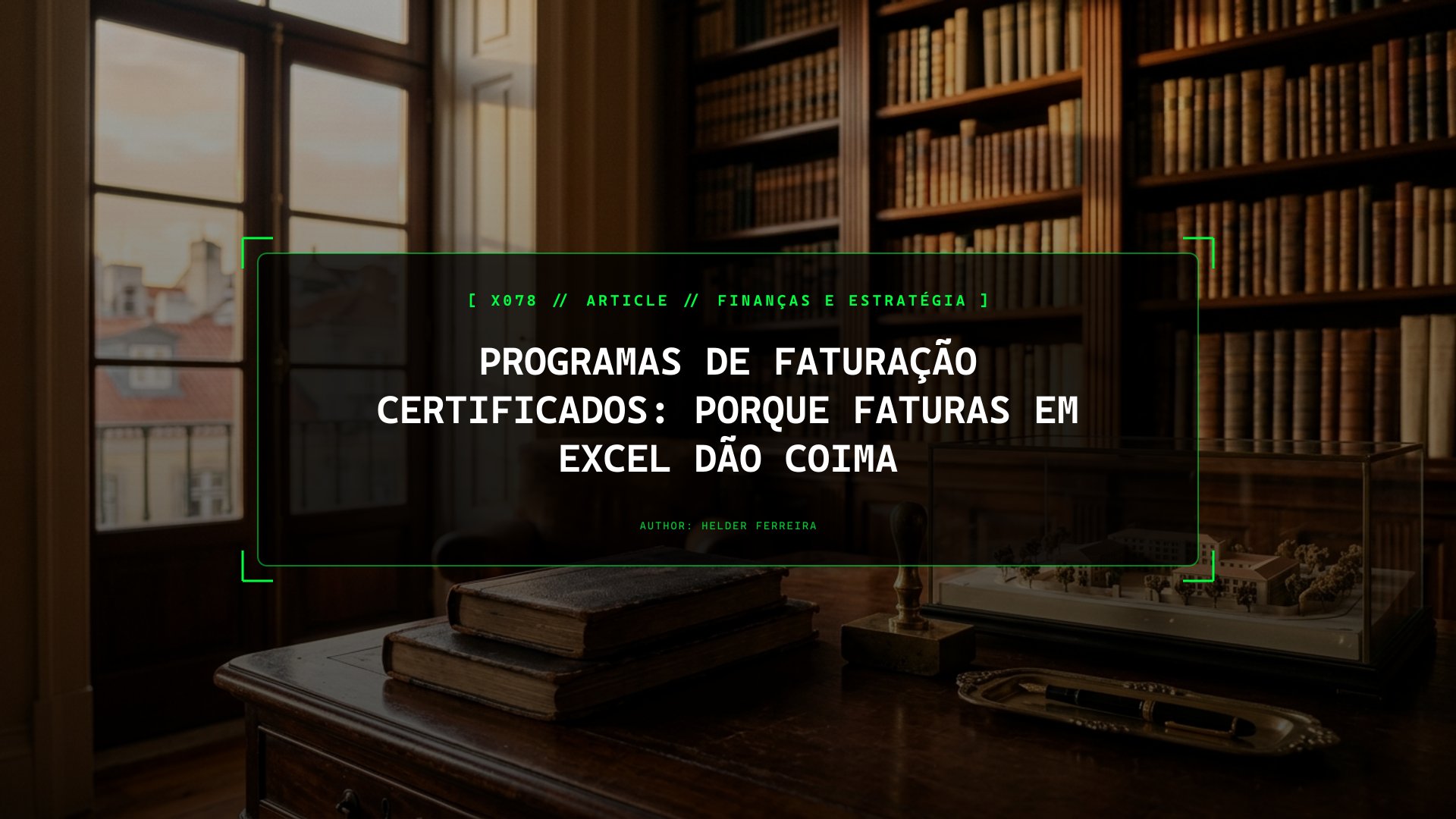 Faturas em Word ou Excel São Ilegais em Portugal: O Que a Lei e a AT Exigem
