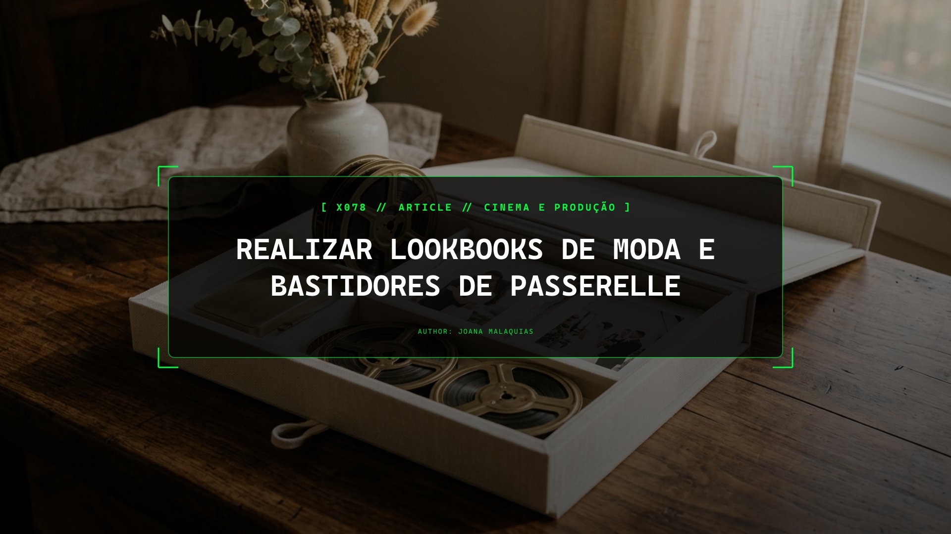 Realizar Lookbooks de Moda e Bastidores de Passerelle