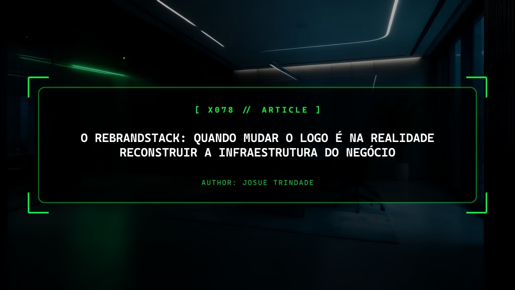 O RebrandStack: Porque Mudar o Logo É Na Realidade Reconstruir a Infraestrutura