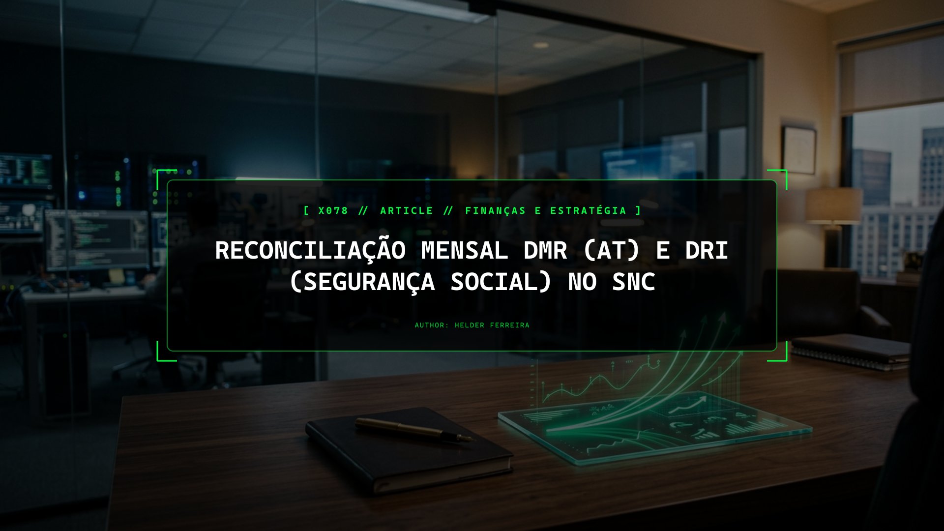 Reconciliação Mensal DMR (AT) e DRI (Segurança Social) no SNC