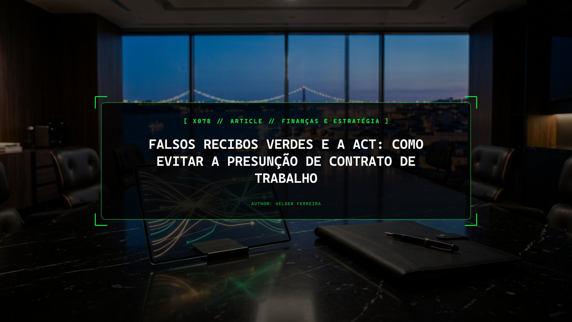 Subcontratação vs. Falsos Recibos Verdes: O Que a ACT Fiscaliza na Tua Empresa