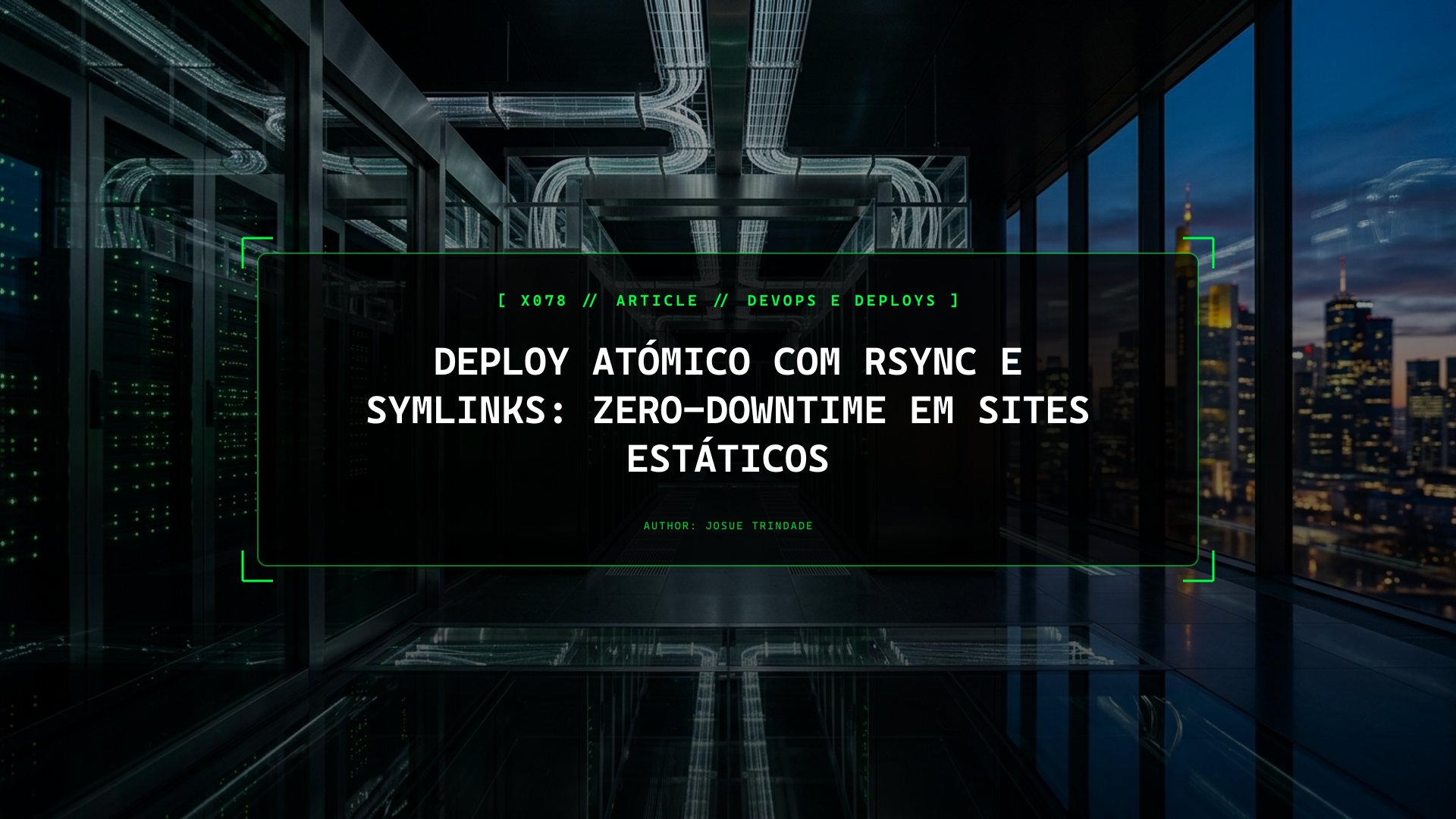 Deploy com rsync, SSH e Symlinks Atómicos: Como Atualizar Sites Estáticos no HestiaCP Sem Ficheiros Partidos