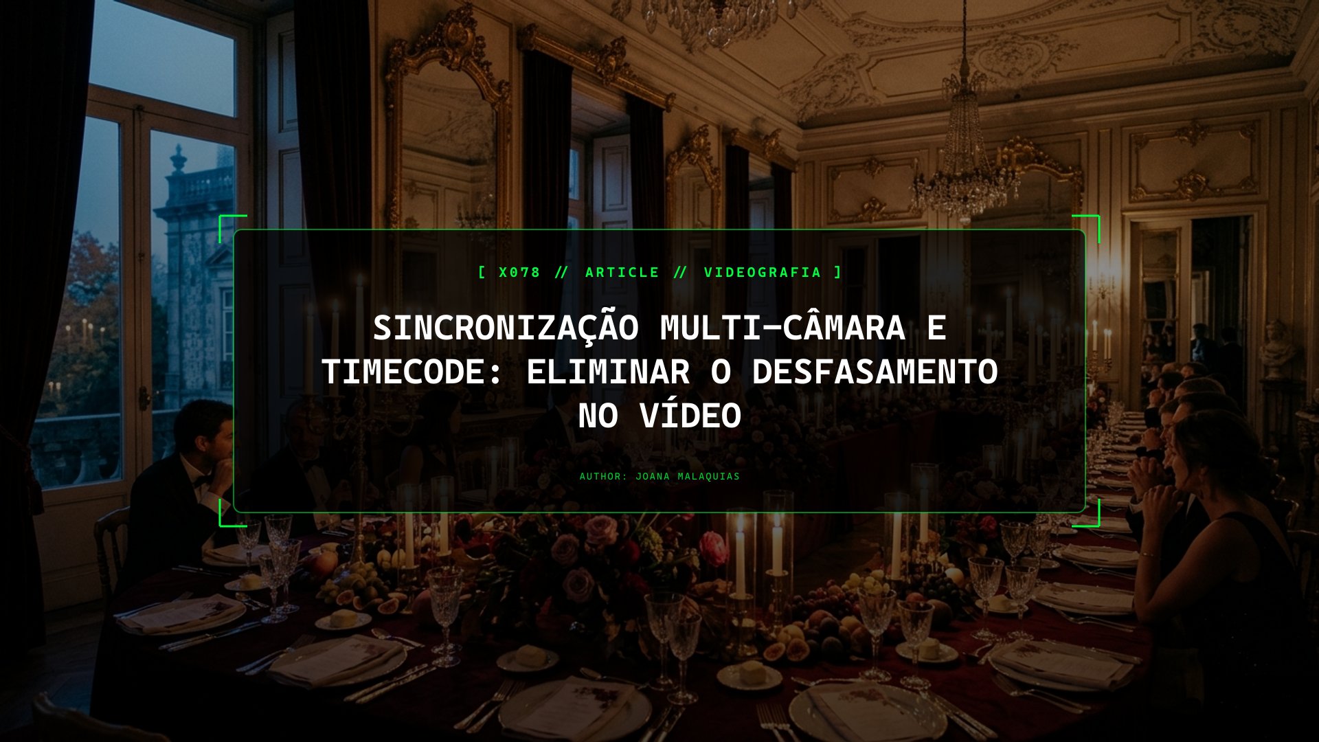 Sincronização Multi-Câmara e Timecode: Eliminar o Desfasamento no Vídeo